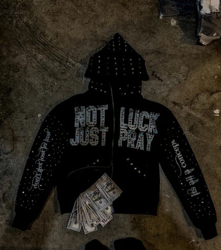 Other Luxury Rhinestone Streetwear Hoodie Size US XL / EU 56 / 4 - 1 Preview