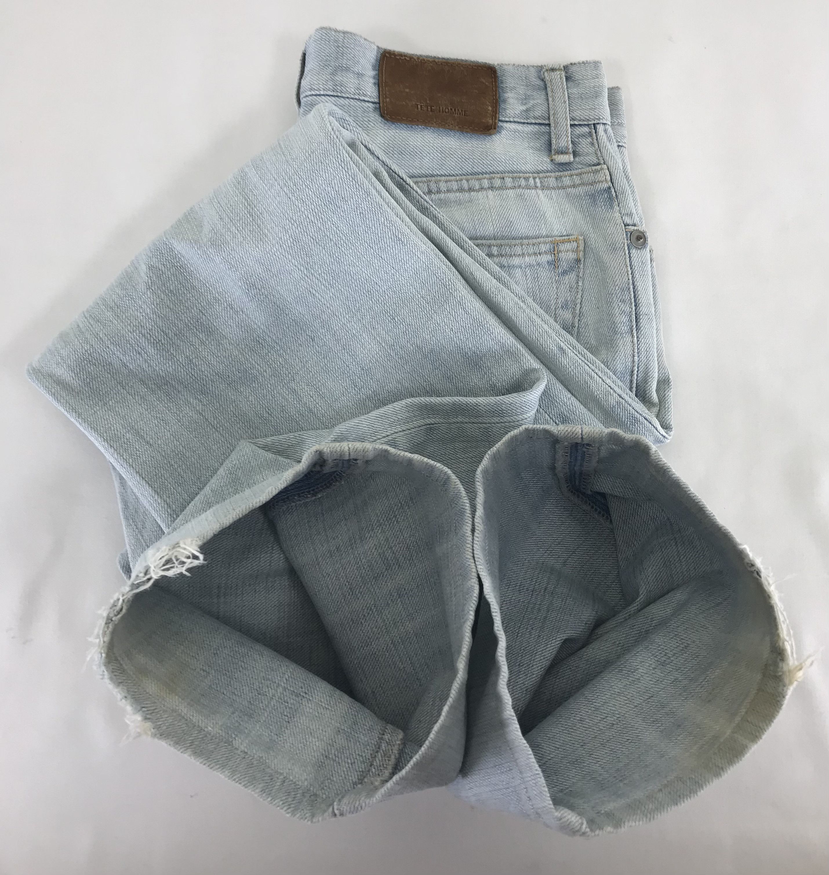 Issey Miyake Tete Homme x Issey Miyake Light Wash Flare Jeans Size US 28 / EU 44 - 13 Thumbnail