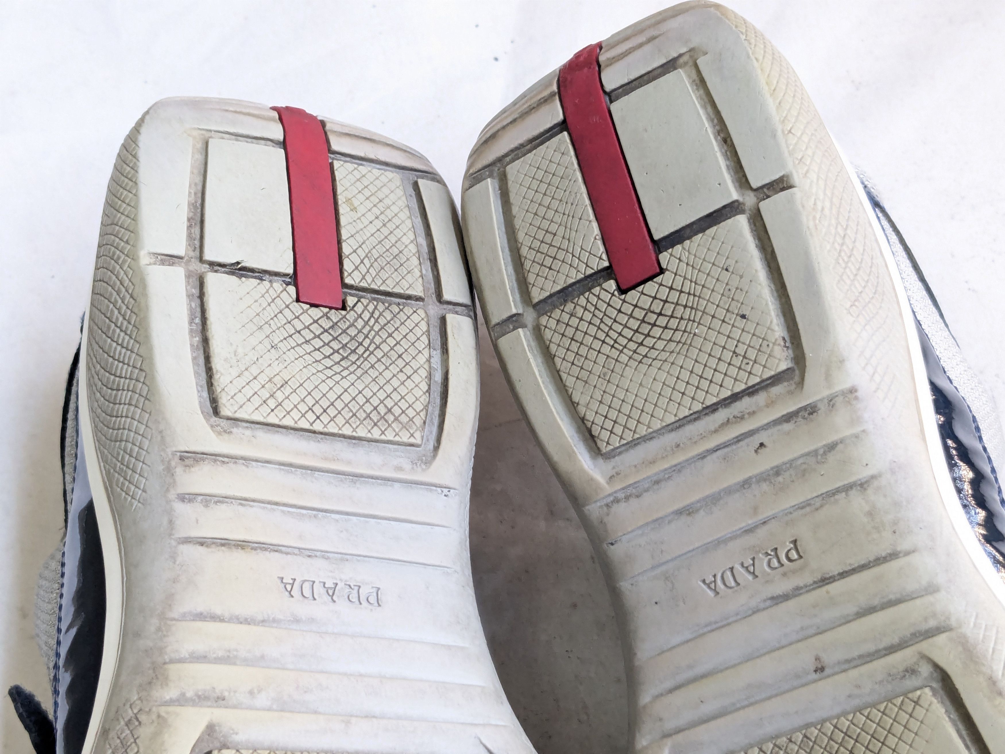 Prada Prada America's Cup Navy Blue Patent Leather 12 Straps Low Size US 12 / EU 45 - 16 Thumbnail