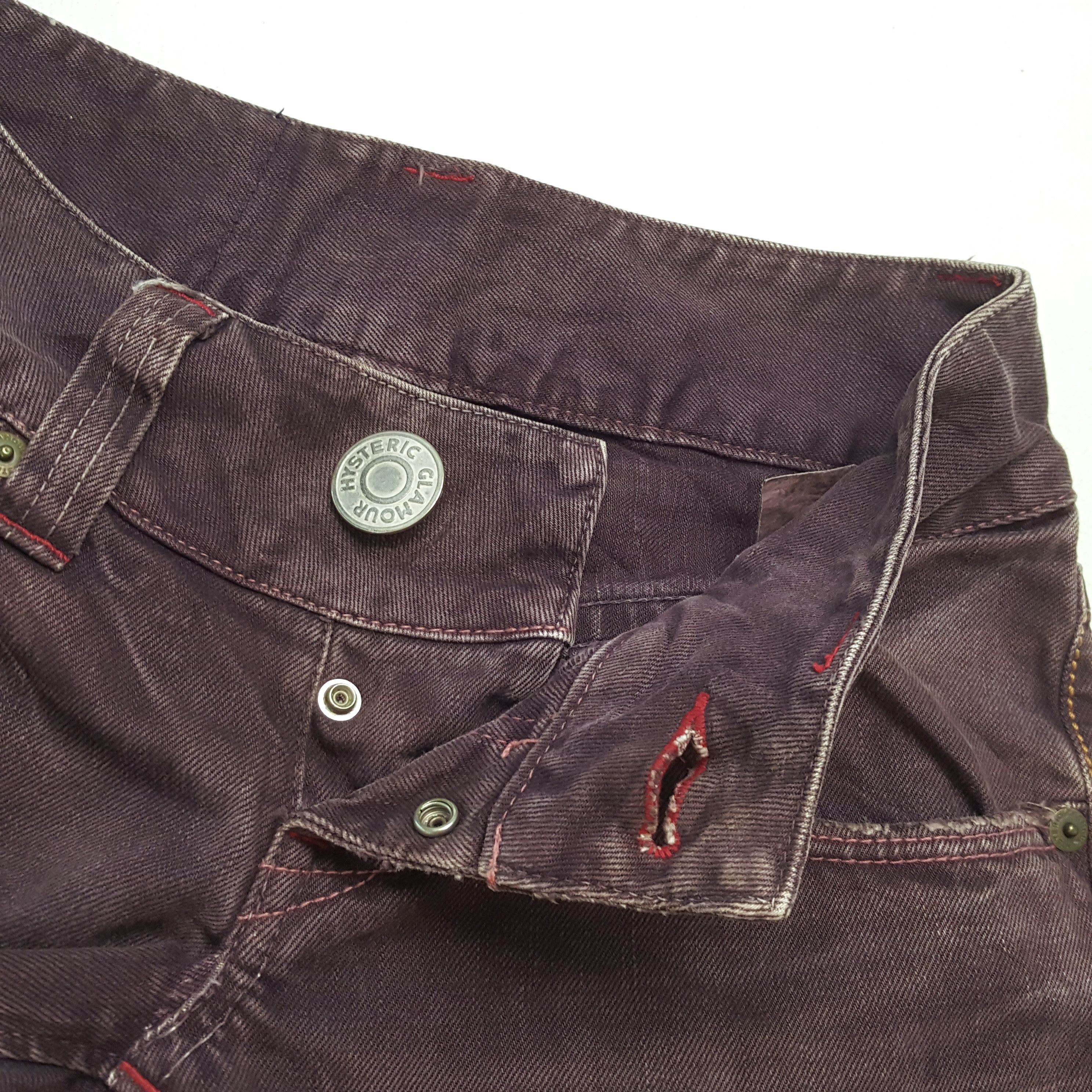 Hysteric Glamour × Japanese Brand × Vintage HYSTERIC GLAMOUR Japanese Brand Streetwear Custom Art Jeans Size 29" - 12 Thumbnail