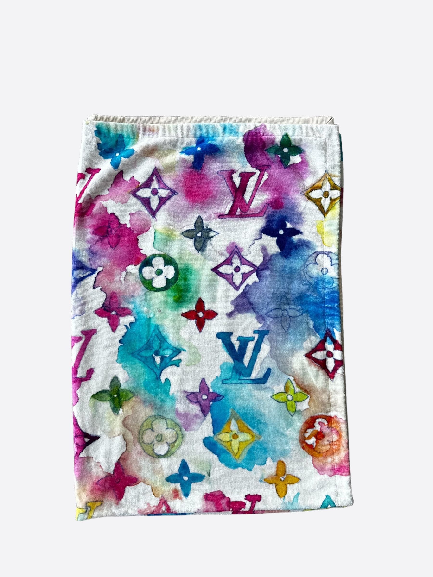 Louis Vuitton Louis Vuitton Multicolor Watercolor Monogram Beach Towel Size ONE SIZE - 2 Thumbnail