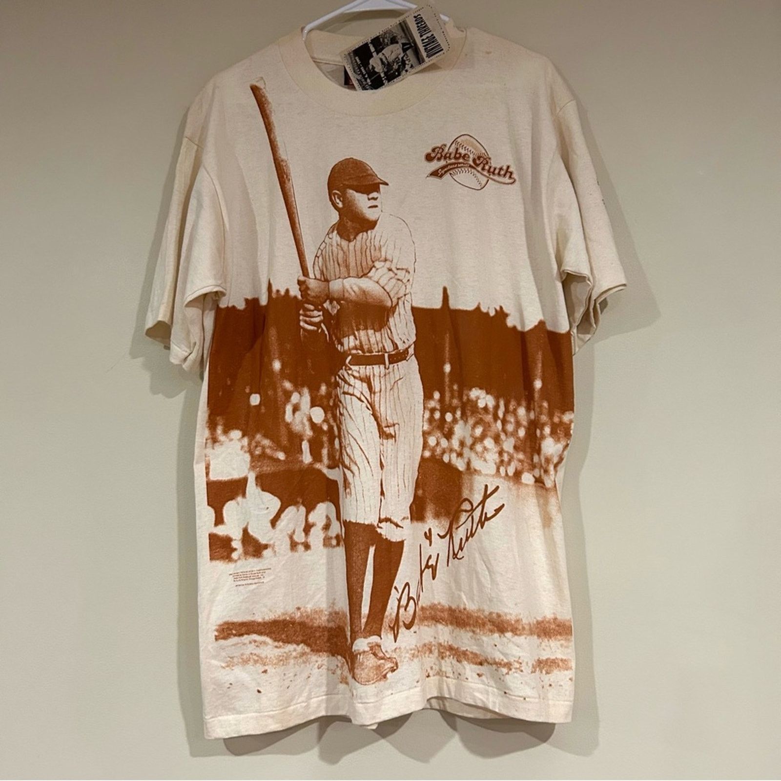 Other Vintage 1994 Babe Ruth Baseball AOP Shirt Size US L / EU 52-54 / 3 - 1 Thumbnail