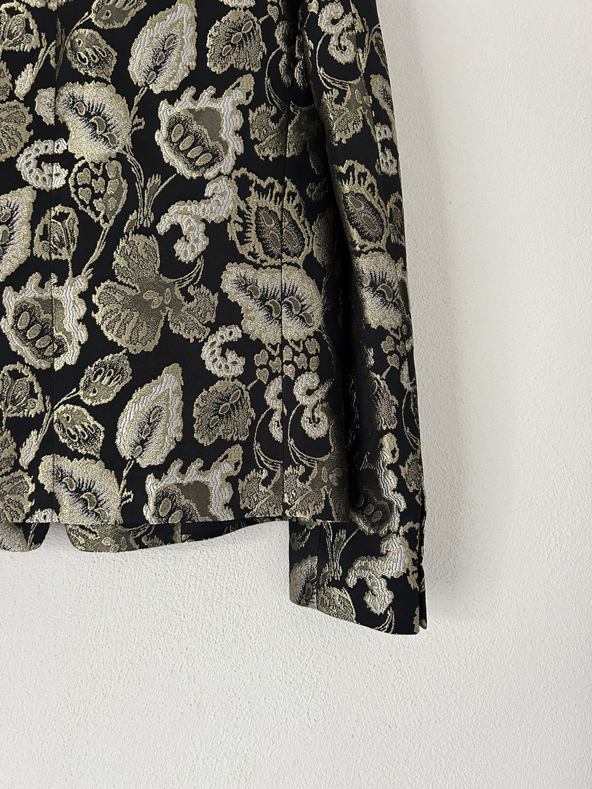 Saint Laurent Paris SS18 Floral Embroidered Blazer Jacket Size US S / EU 44-46 / 1 - 13 Thumbnail