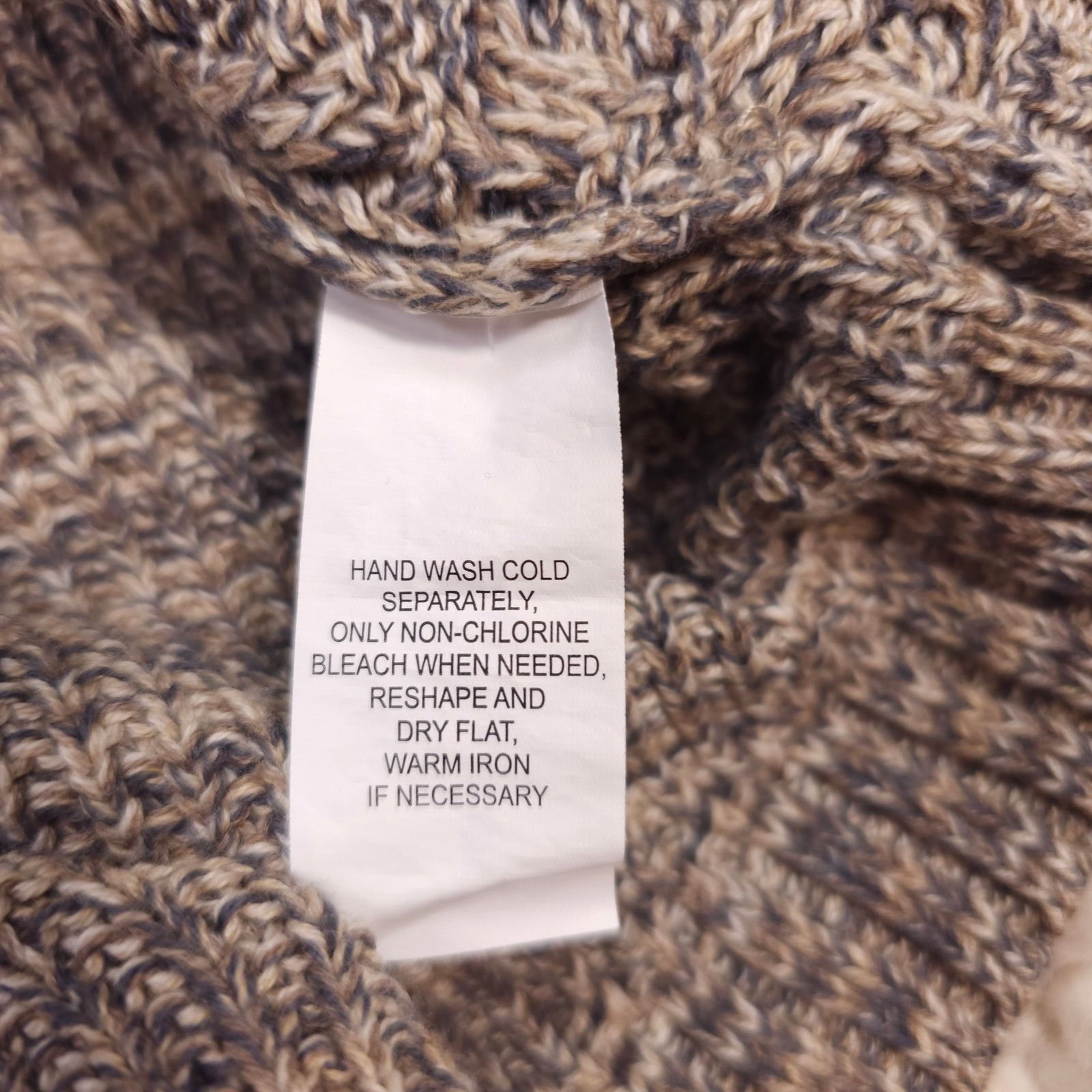 Other Jeanne Pierre Knit Cotton Sweater Beige Gray Sz Large Size L / US 10 / IT 46 - 7 Thumbnail