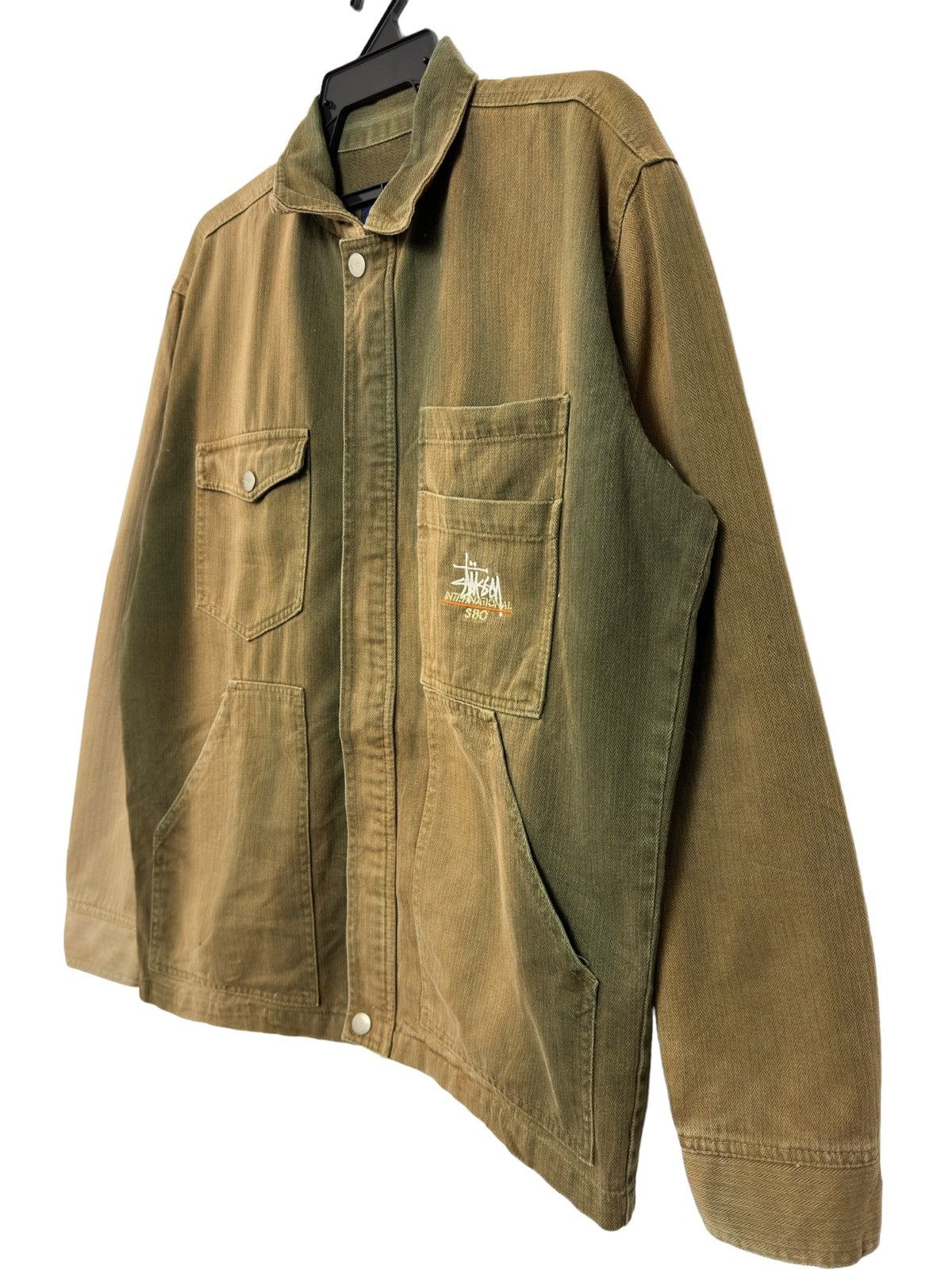 Stussy Vintage 90s Stussy Hbt Jacket Sunfaded | Grailed