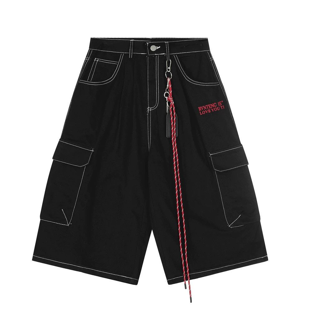 Japanese Brand American workwear metal pendant multi-pocket denim shorts Size US 32 / EU 48 - 1 Thumbnail