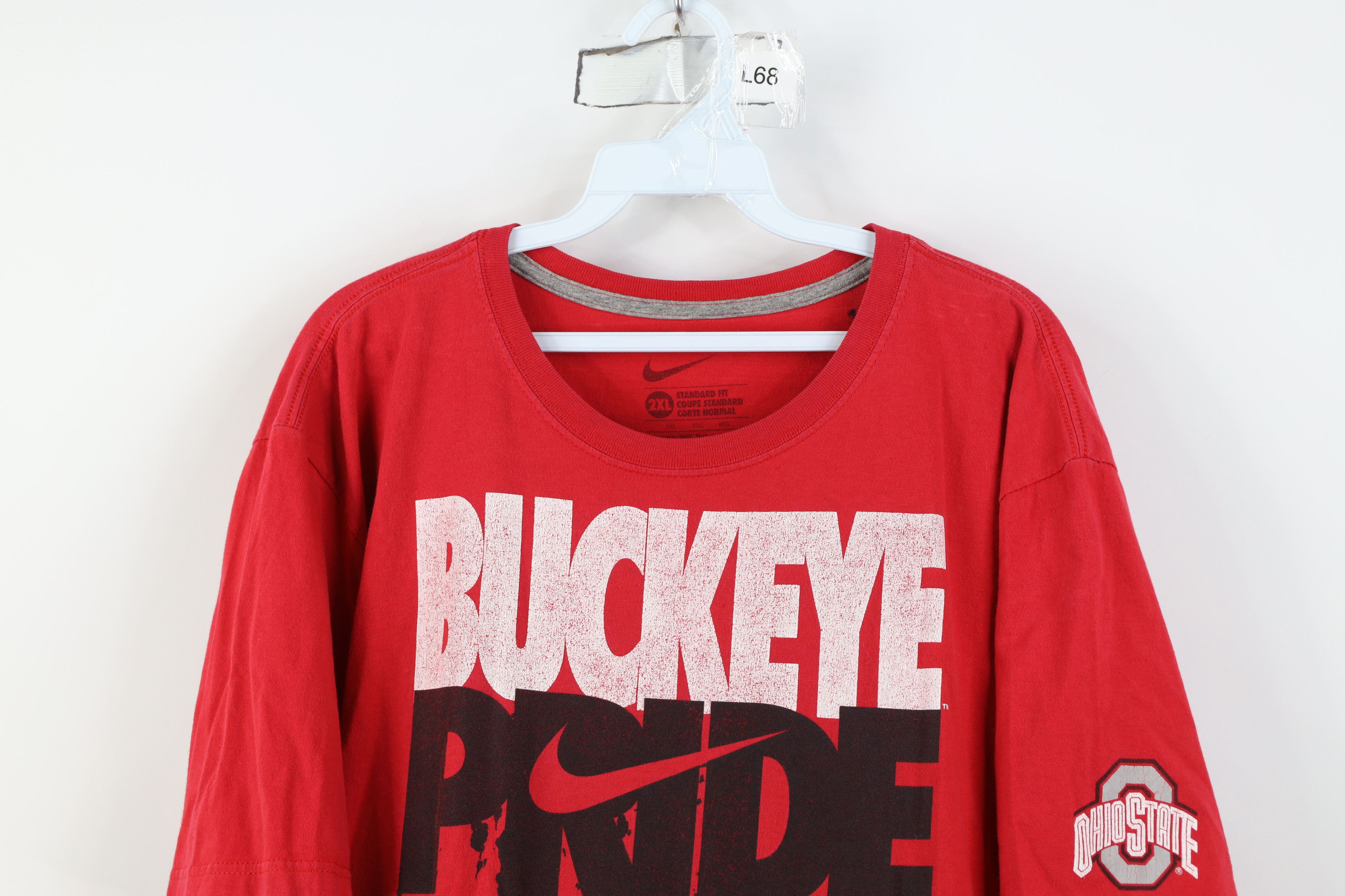 Nike Vintage Y2K Nike Center Swoosh Ohio State University T-Shirt Size US XXL / EU 58 / 5 - 2 Thumbnail