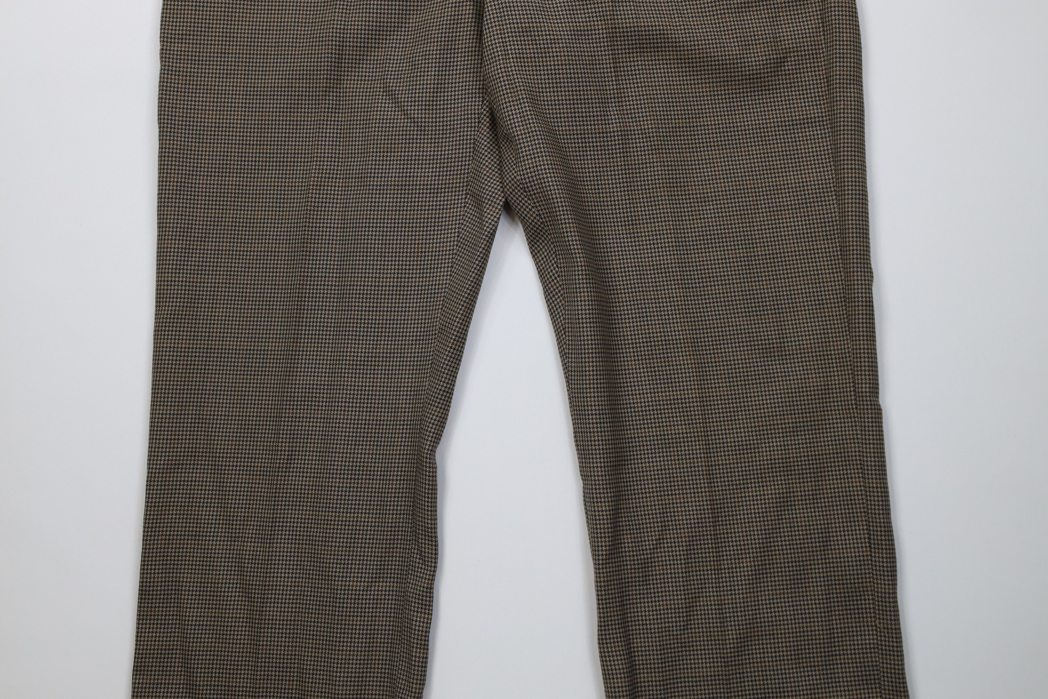 Orvis Vintage 70s Orvis Houndstooth Knit Wide Leg Chino Pants USA Size US 38 / EU 54 - 3 Thumbnail