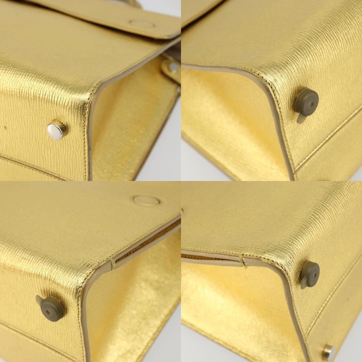 Dior Dior Leather Handbag Gold Size ONE SIZE - 14 Thumbnail