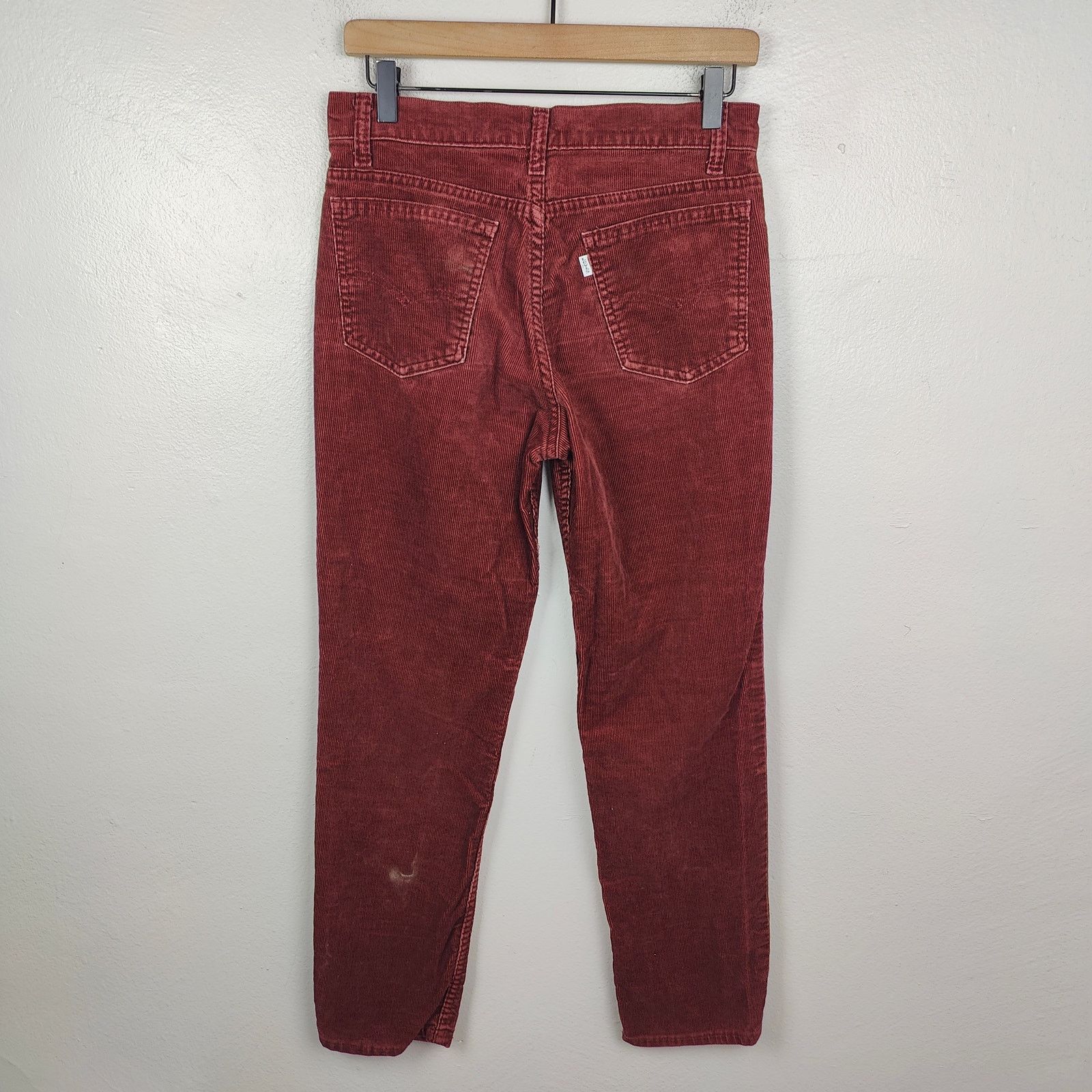Levi's Vintage Levi's 517 Corduroy Jeans Mens 30x28 Red Size US 30 / EU 46 - 6 Thumbnail