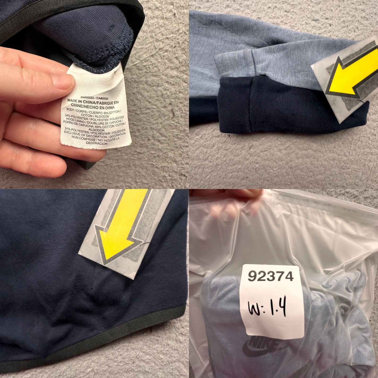 Nike Nike Tech Fleece Windrunner Hoodie Jacket Mens S Obsidian Blue 885904-437 Jacket Hoodie Urban Casual Activewear Mens Sweatshirt-Blue Size US S / EU 44-46 / 1 - 8 Thumbnail