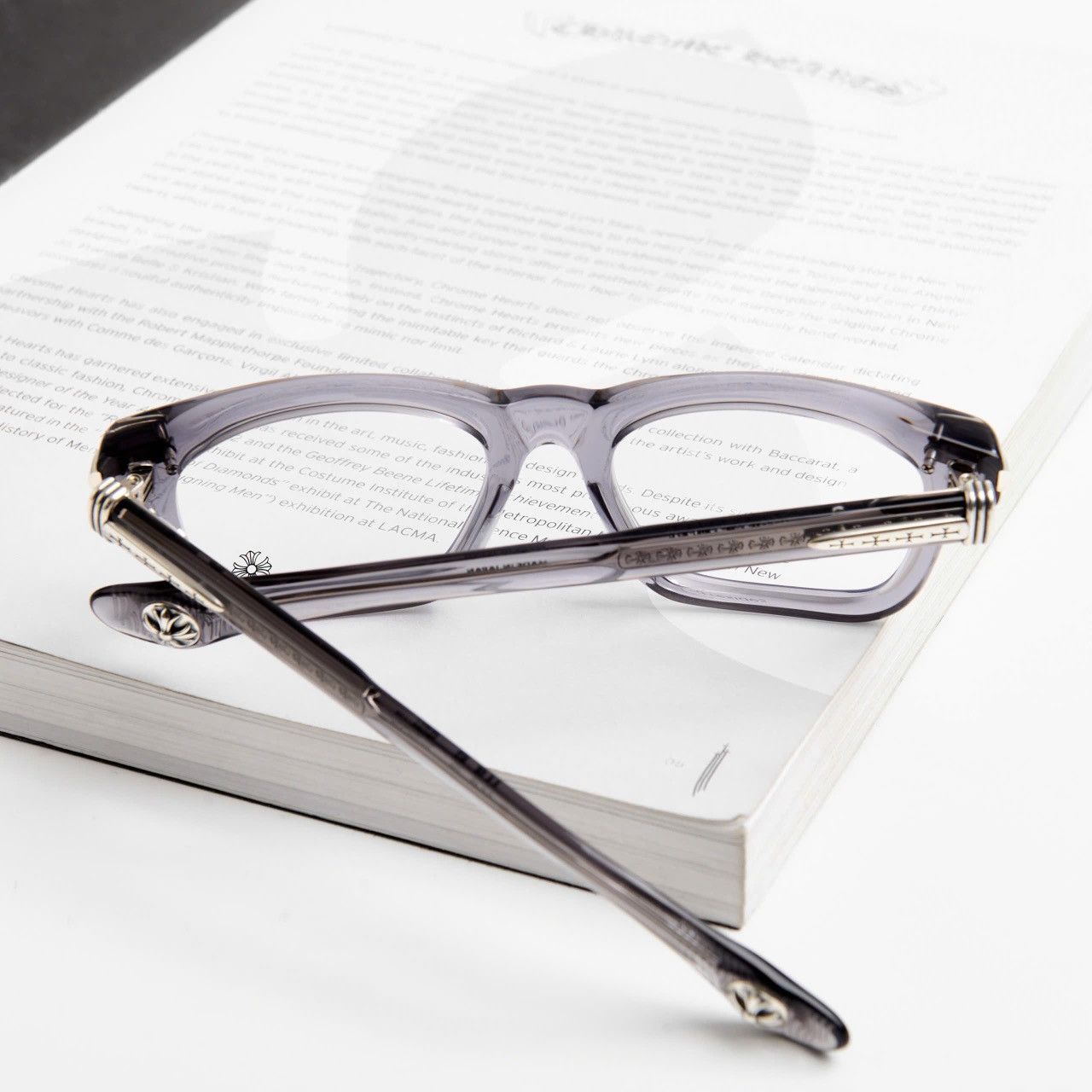 Chrome Hearts CHROME HEARTS TRYPOLEAGAIN GRAPHITE GLASSES Size ONE SIZE - 6 Thumbnail