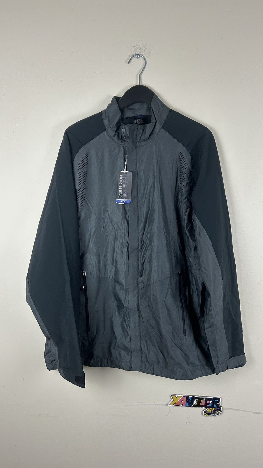 Vintage Soft Shell Jacket Large Man Charcoal black Size US L / EU 52-54 / 3 - 1 Thumbnail
