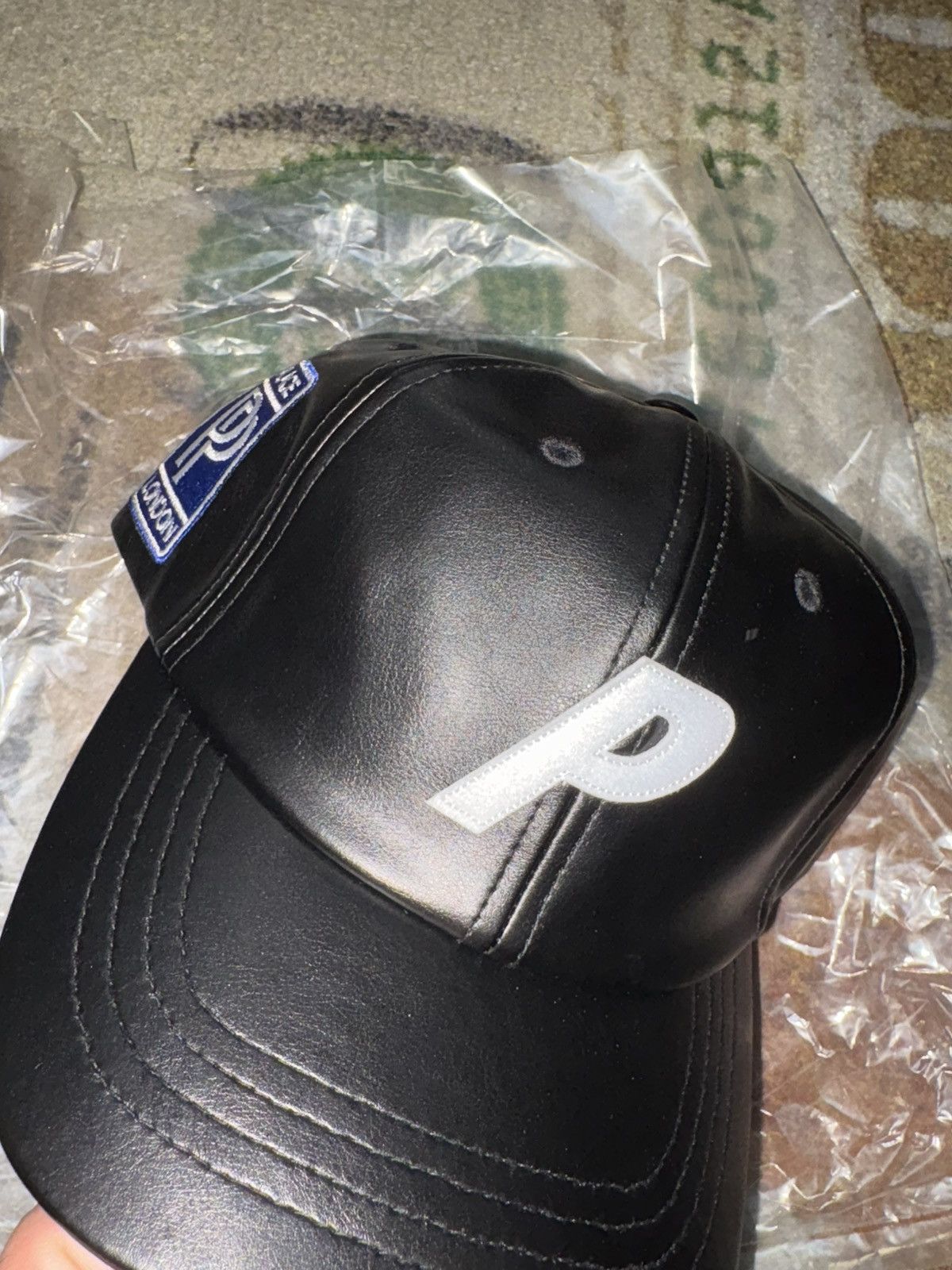 Palace Palace Faux Leather P 6-Panel Hat Size ONE SIZE - 2 Thumbnail