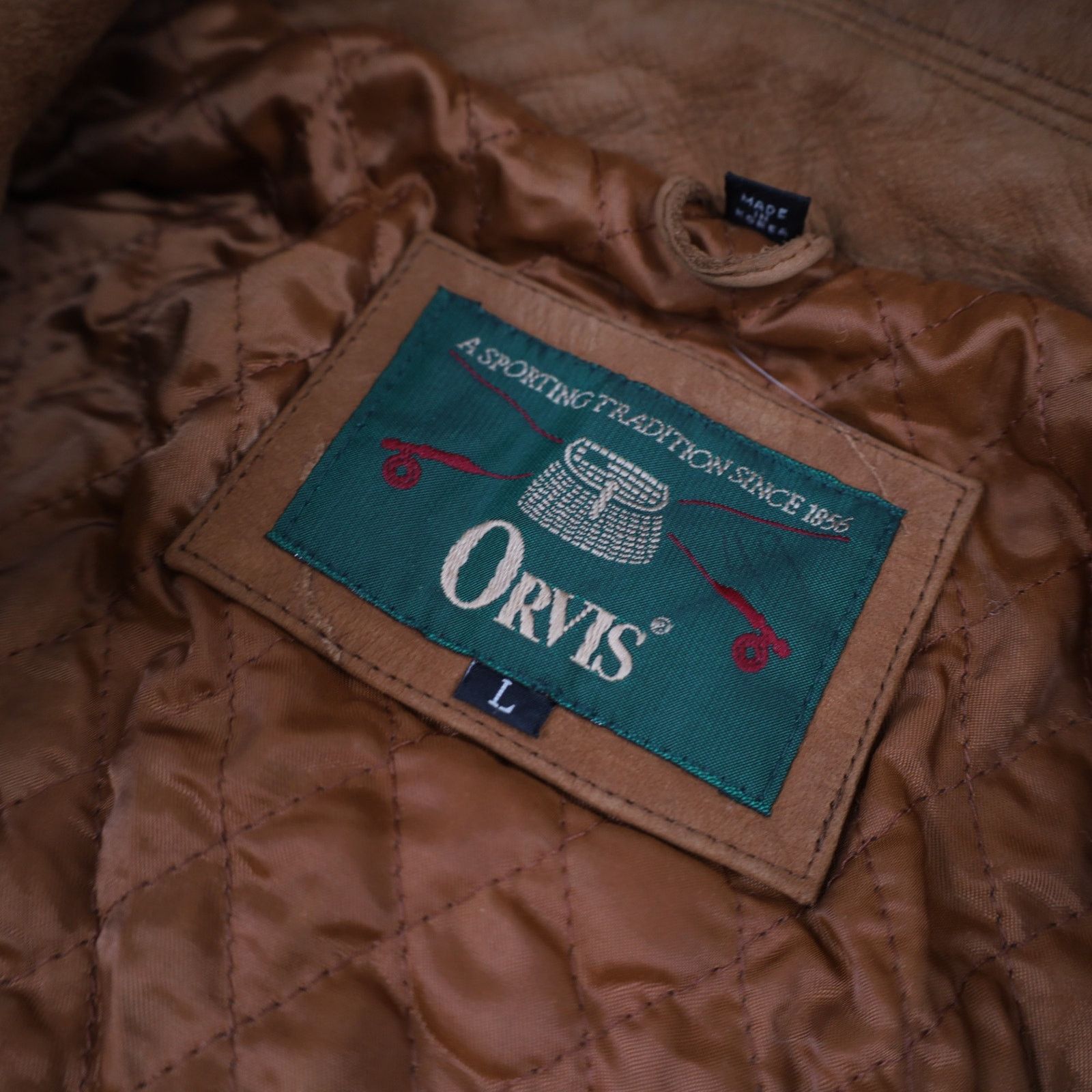 Orvis × Vintage Vintage Orvis Nubuck Leather Toggle Duffle Coat Size US L / EU 52-54 / 3 - 13 Thumbnail