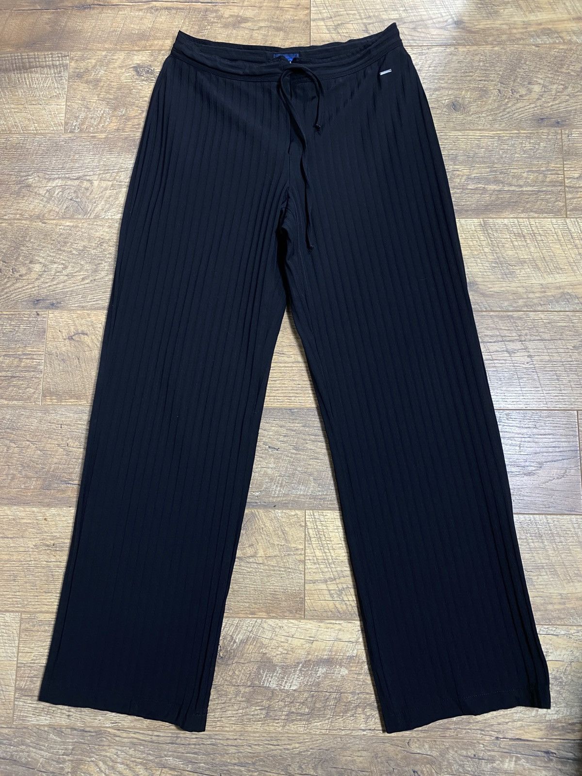 Kenzo Kenzo Jeans Black Heavy Pleated Wide Leg Trousers Sz 44 Size 30" / US 8 / IT 44 - 1 Thumbnail