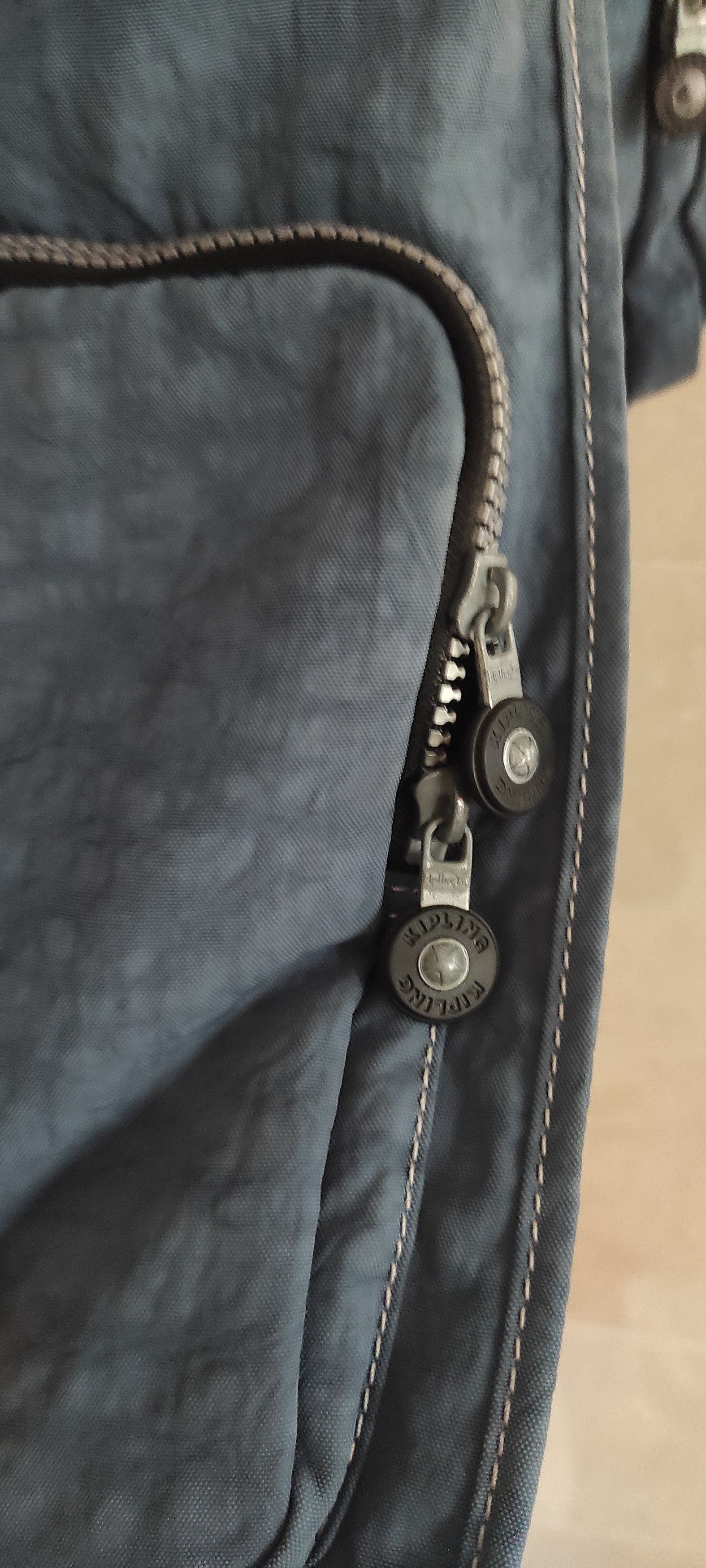 Japanese Brand Kipling Messenger Blue Nylon Crossbody Expandable Bag Size ONE SIZE - 18 Thumbnail