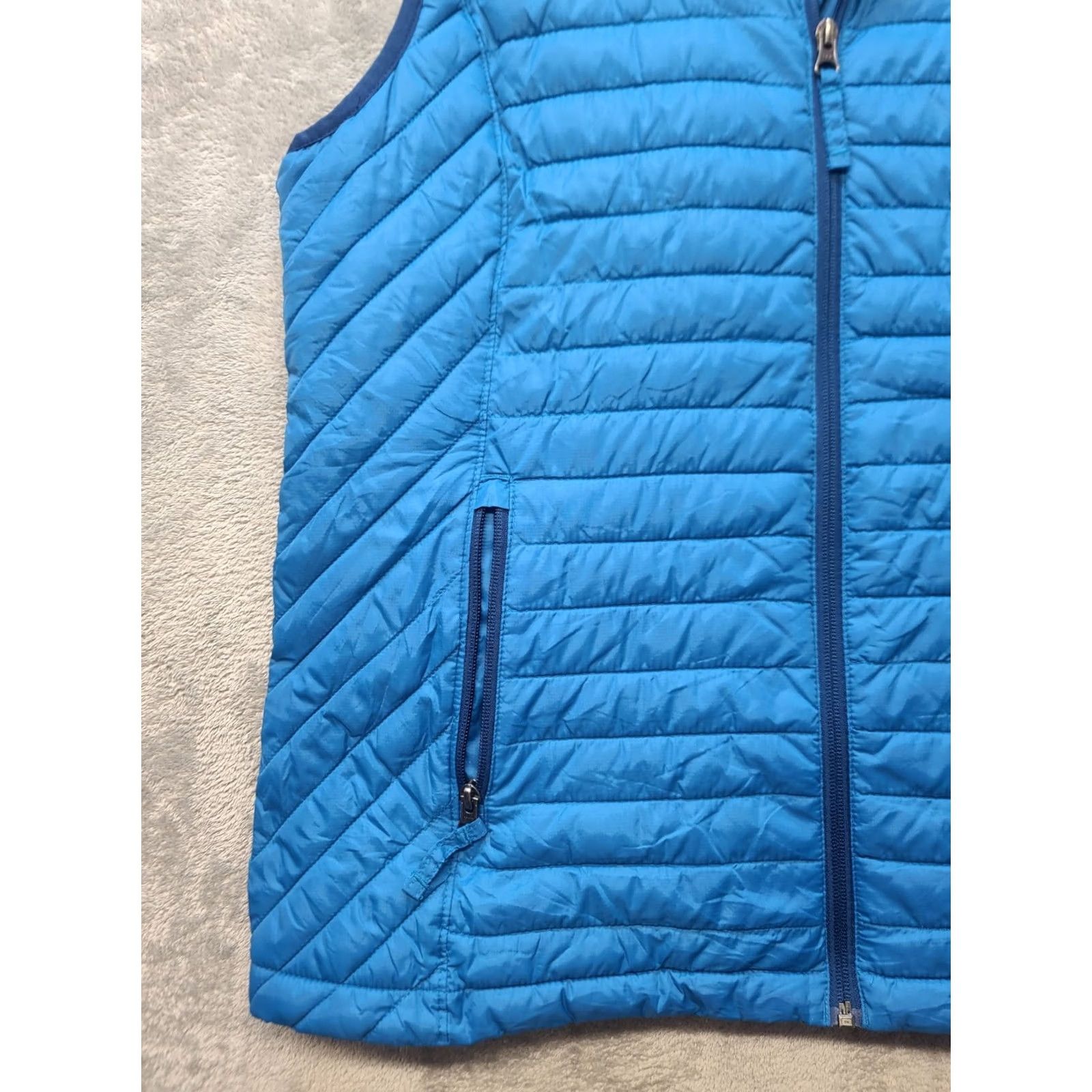 Vintage Duluth Vest Womens L Brisktaker Regular Fit Puffer Quilted Packable Sleeveless Vest Blue Nylon Softshell Pockets Zip зай Size L / US 10 / IT 46 - 4 Thumbnail