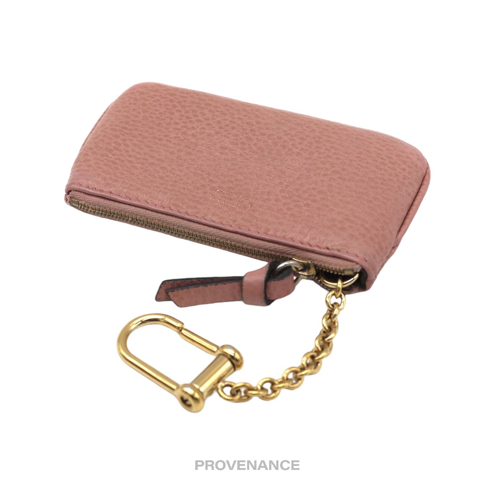 Gucci 🔴 Gucci MII Key Pouch Cles - Powder Pink Tumbled Leather Size ONE SIZE - 4 Thumbnail