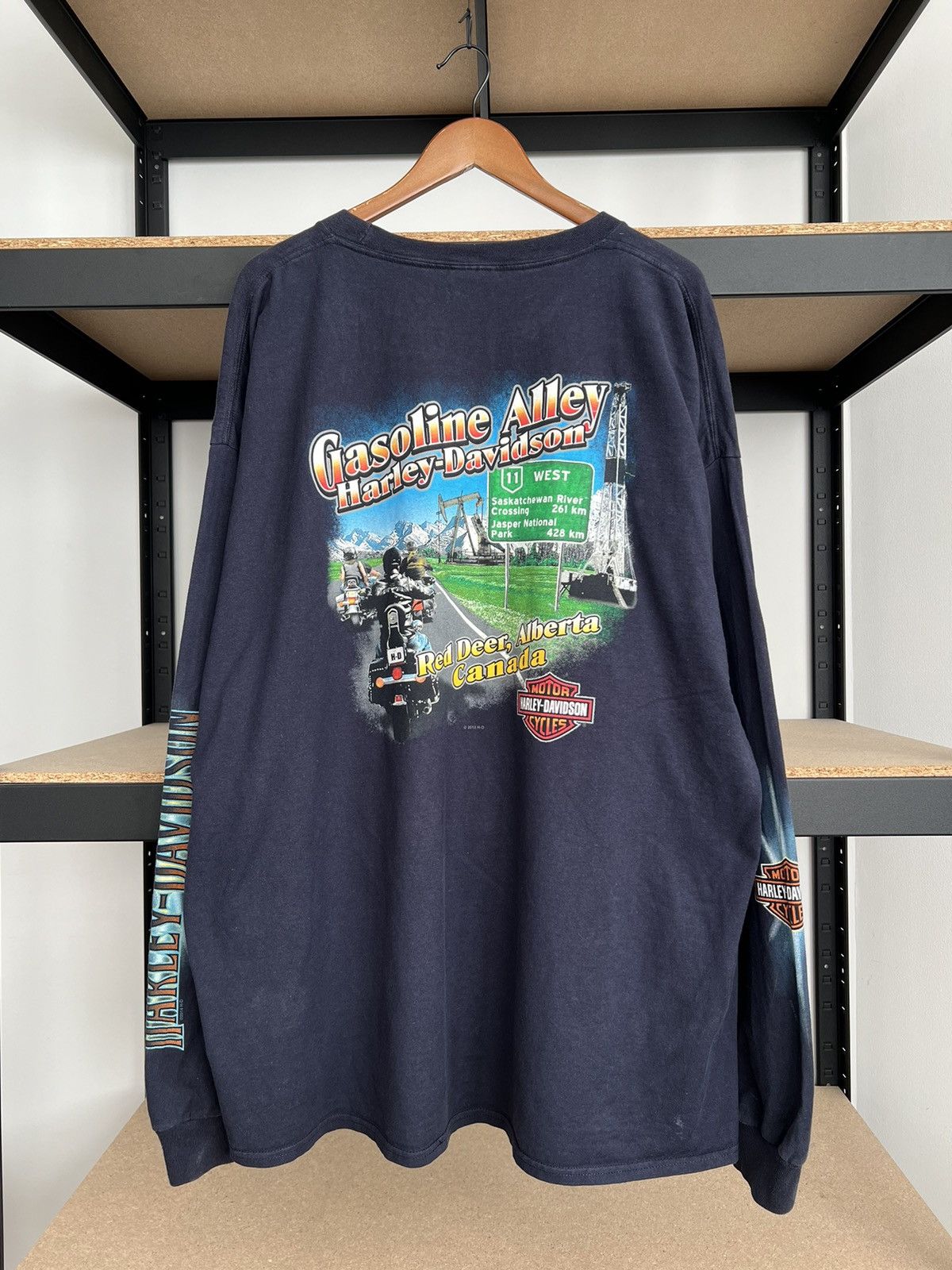 Harley Davidson Vintage 2014 Harley Davidson Joker Canada Long Sleeve Size US XXL / EU 58 / 5 - 3 Thumbnail