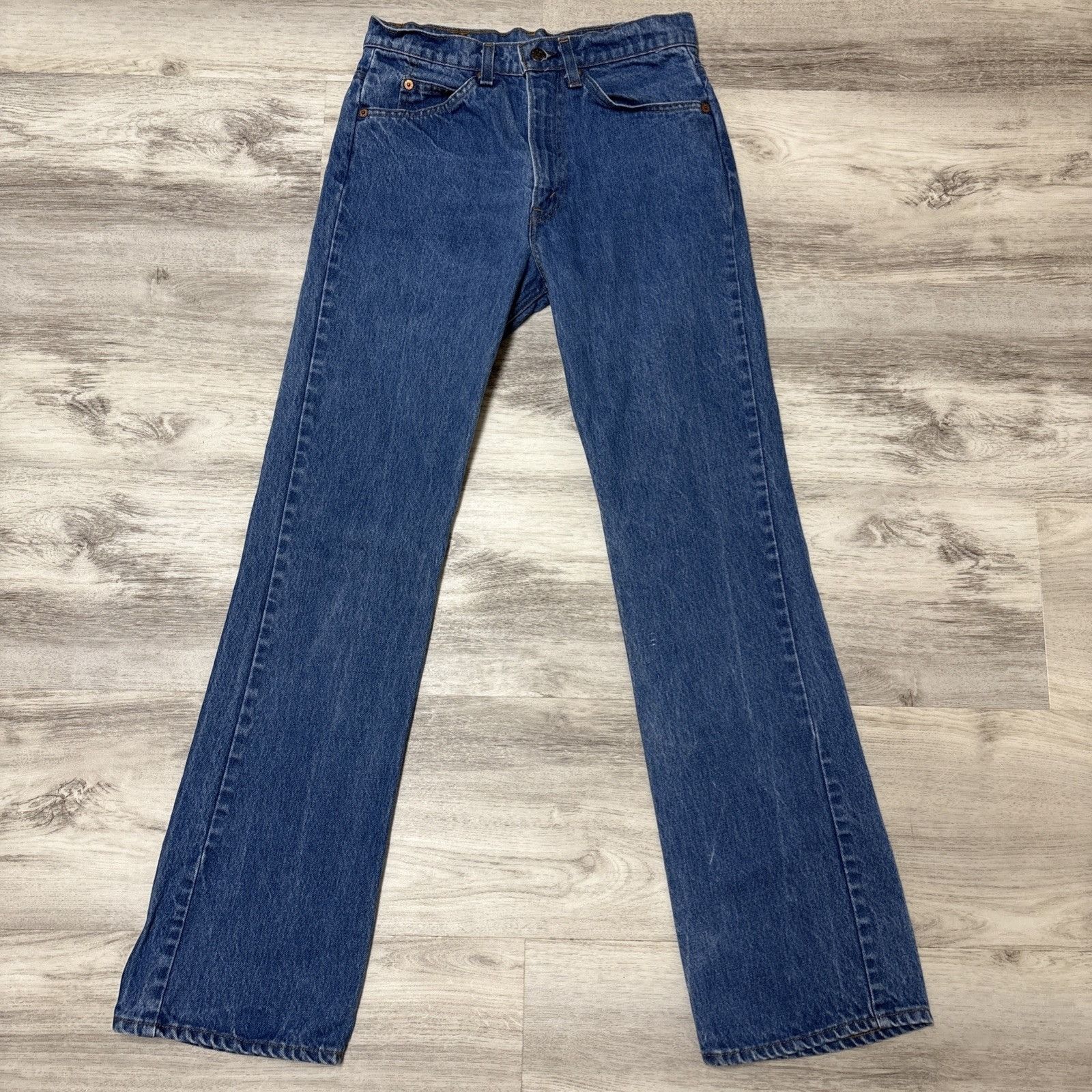 Levi's Vintage Levis 517 Jeans Mens 30x32 Blue Boot Cut Orange Tab Size US 30 / EU 46 - 5 Thumbnail