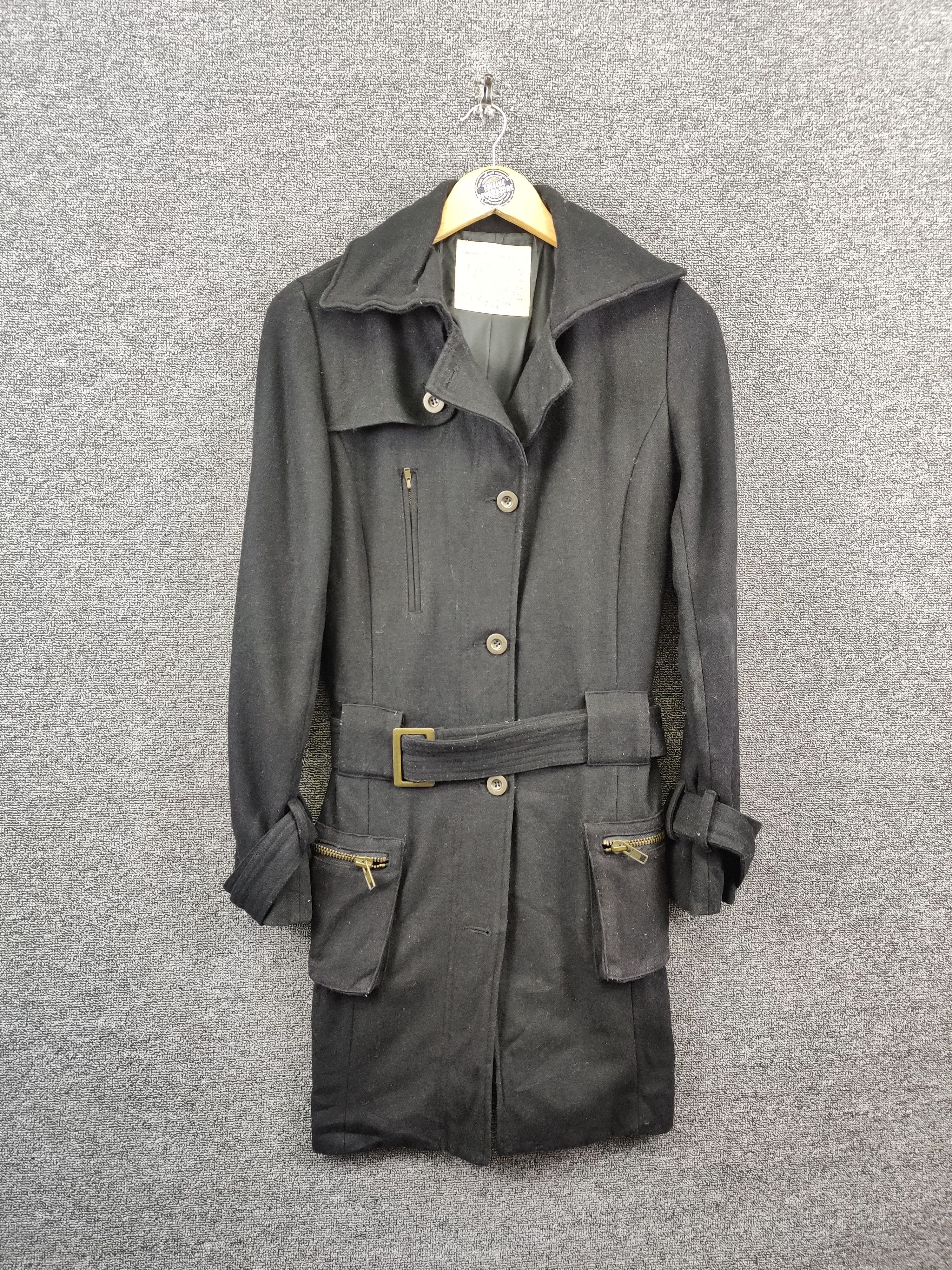 GOA Vintage GOA Wool Belted Long Coat Jacket Size US S / EU 44-46 / 1 - 1 Thumbnail