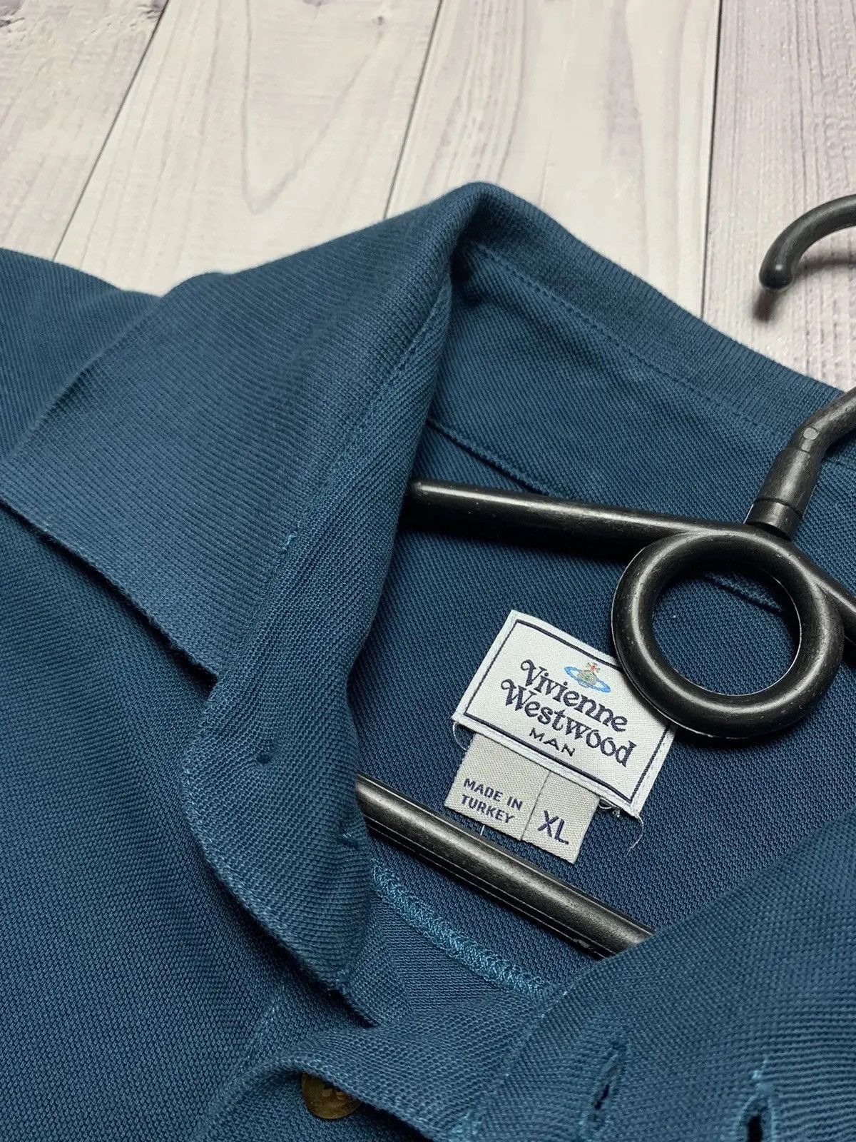 Vivienne Westwood Vivienne Westwood polo shirt turquoise size L/XL Size US XL / EU 56 / 4 - 3 Thumbnail