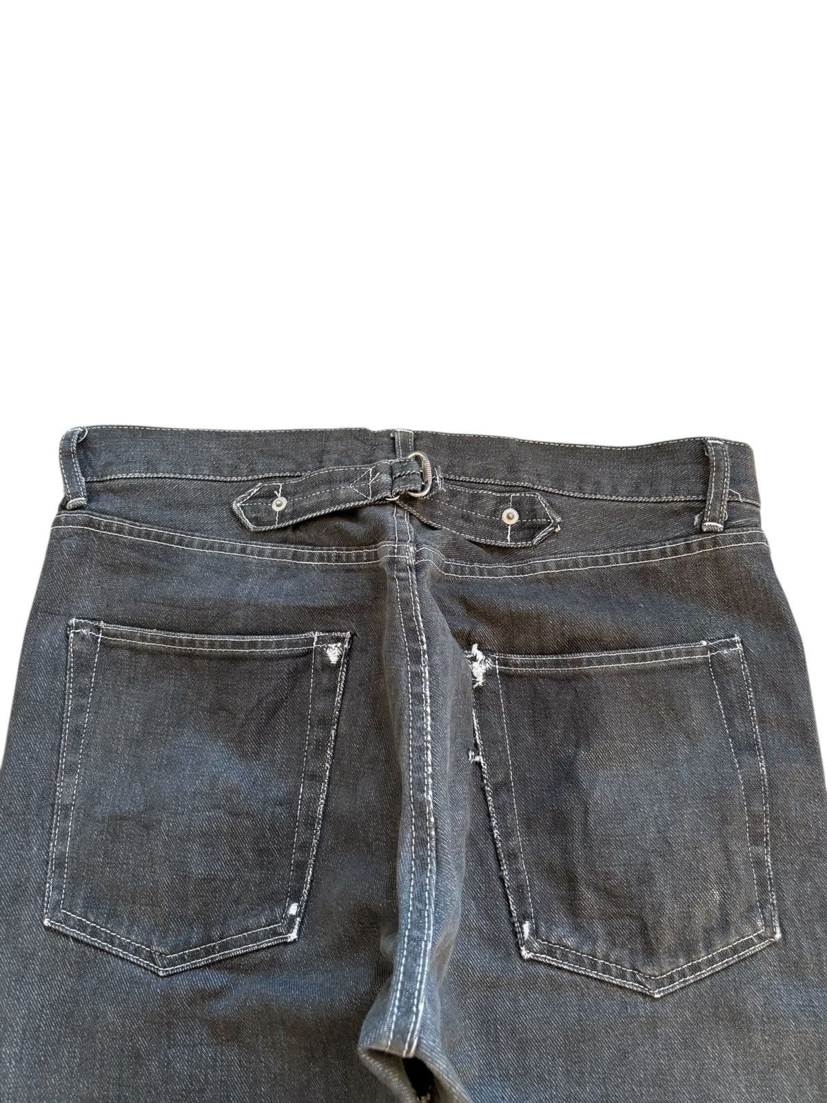 Beauty Beast × Japanese Brand Vintage Japanese Brand Buckle Back Distress Rip Baggy Jean Size US 32 / EU 48 - 8 Thumbnail