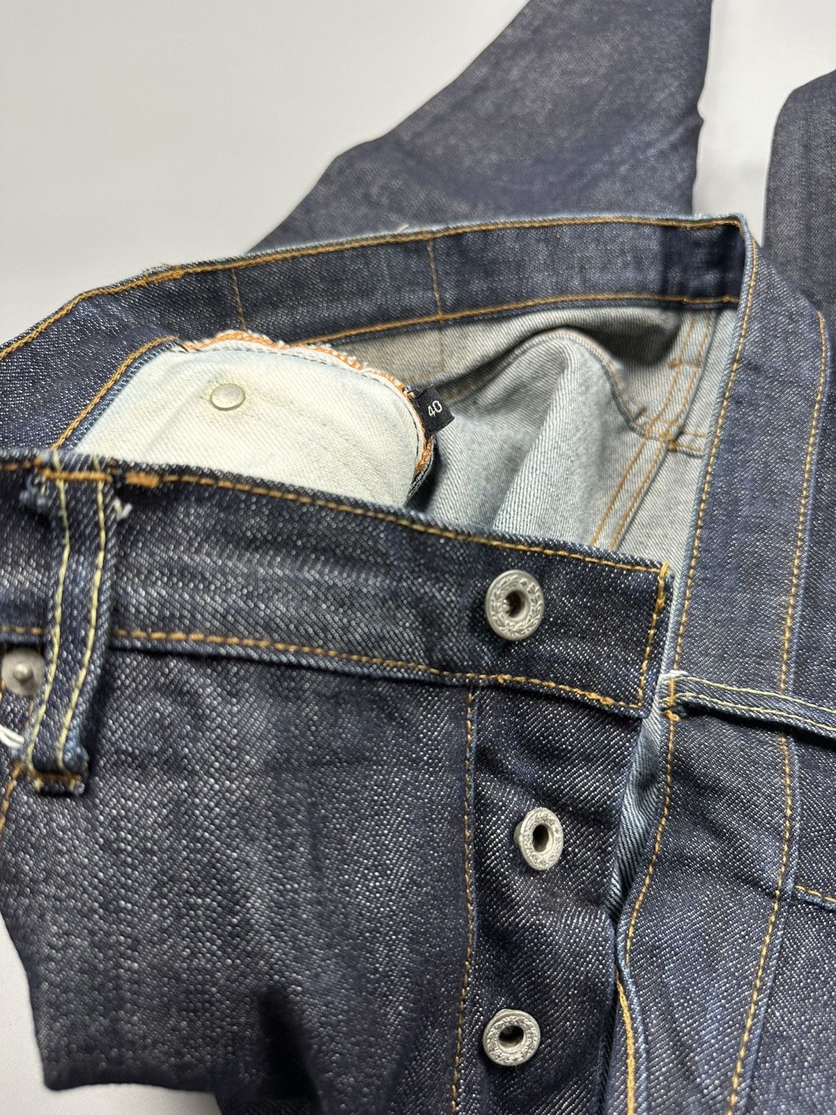 Designer Vintage Selvedge Denim Wrench Pocket Design Size US 40 / EU 56 - 7 Thumbnail