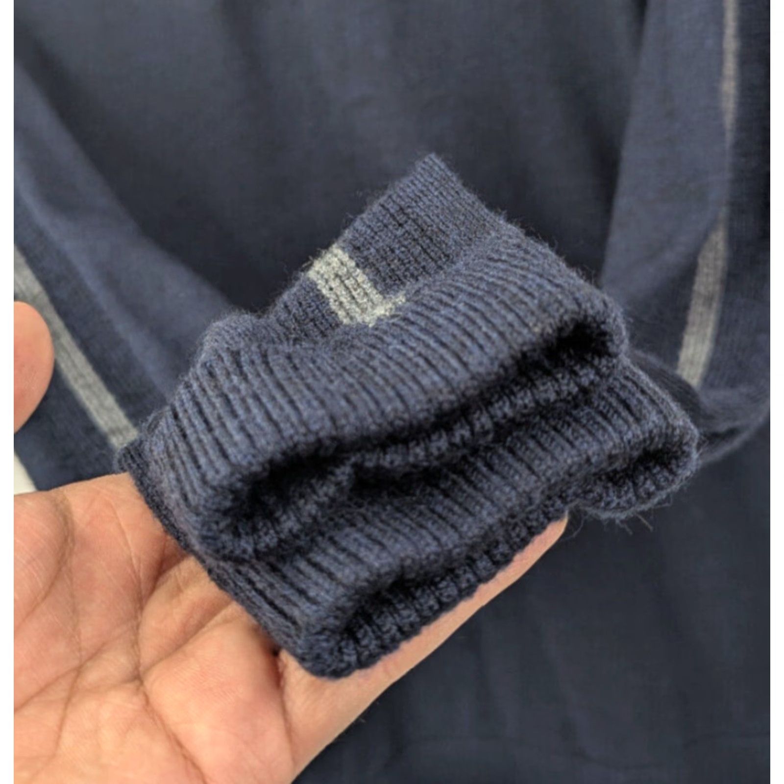 Smartwool Smartwool Merino Blend Quarter Zip Pullover Mock Neck Navy Blue Men’s Medium Size US M / EU 48-50 / 2 - 3 Thumbnail
