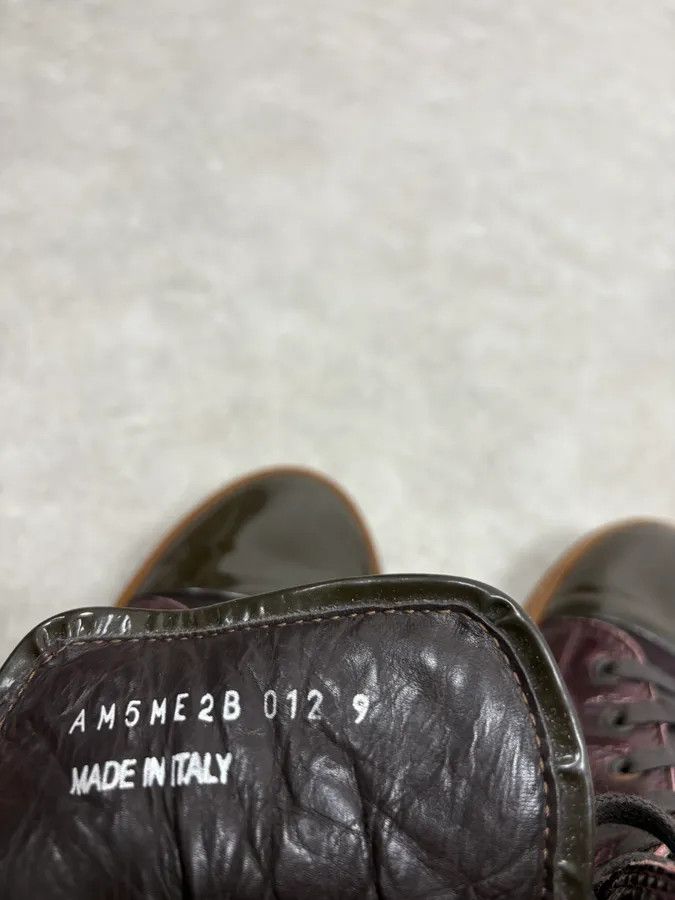 Lanvin Lanvin Bordeaux & Grey High Top Leather Sneakers Size US 9.5 / EU 42-43 - 9 Thumbnail