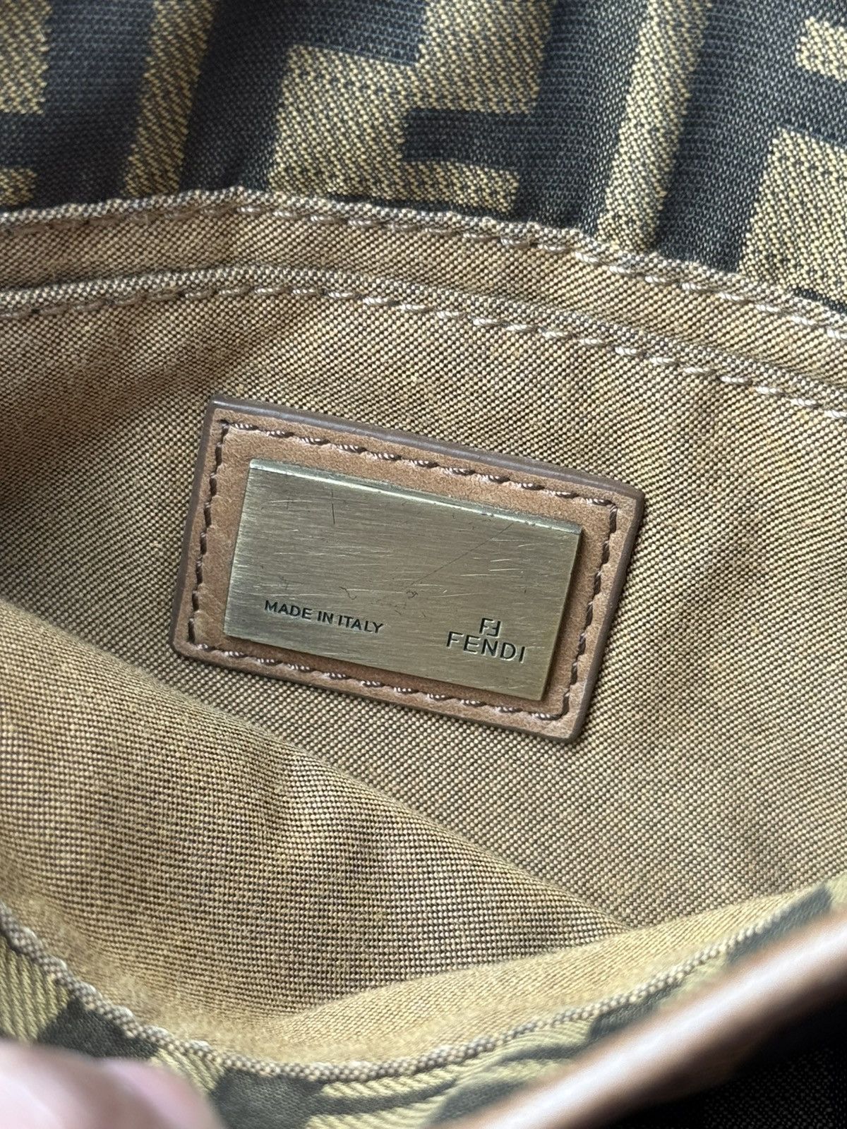 Fendi Fendi Brown Fendi Mini FF Zucca Crossbody Size ONE SIZE - 9 Thumbnail