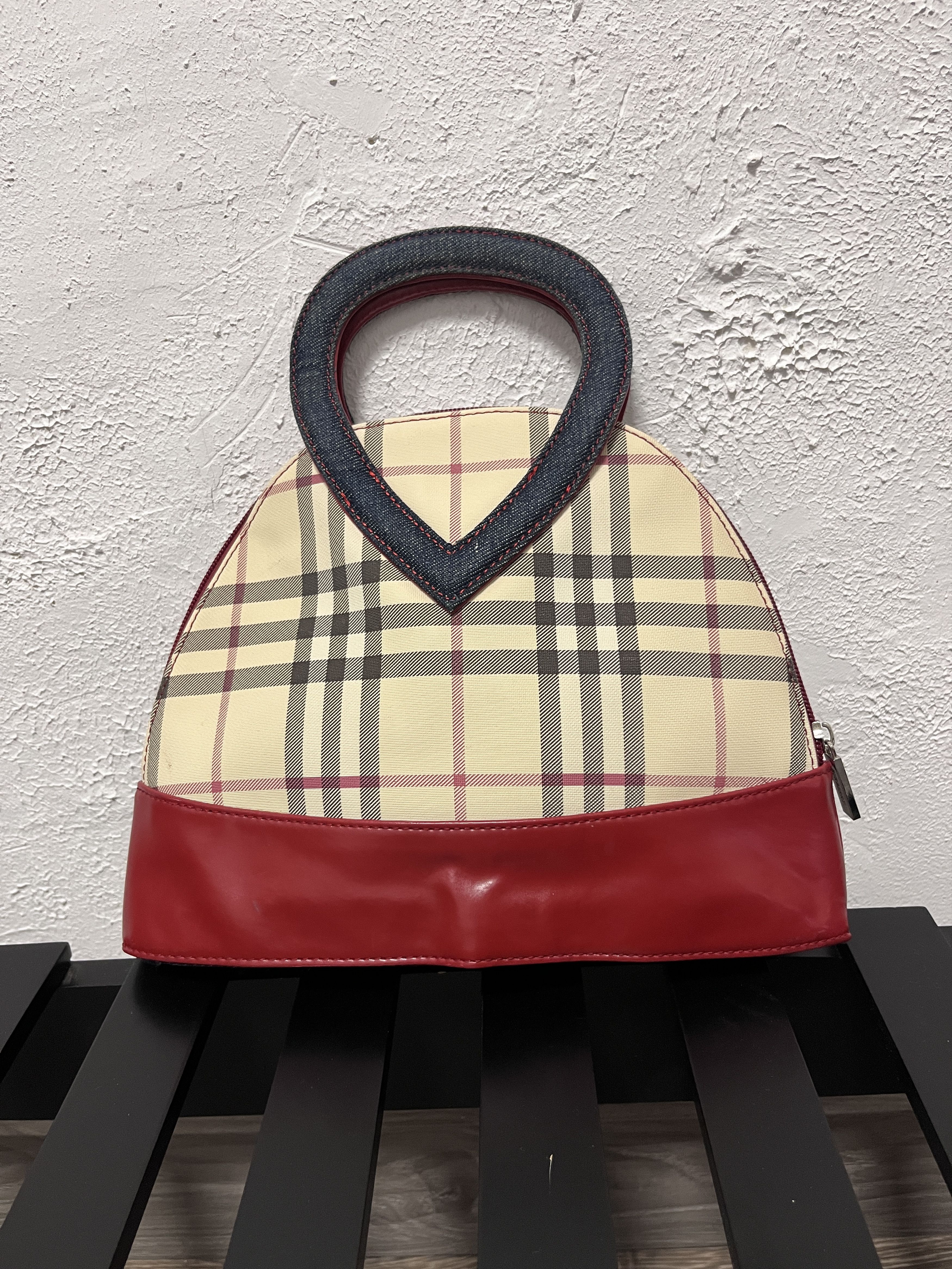 Burberry × Vintage 1990s BURBERRY's CUTE MONOGRAM RARE BAG - 6139 Size ONE SIZE - 2 Thumbnail