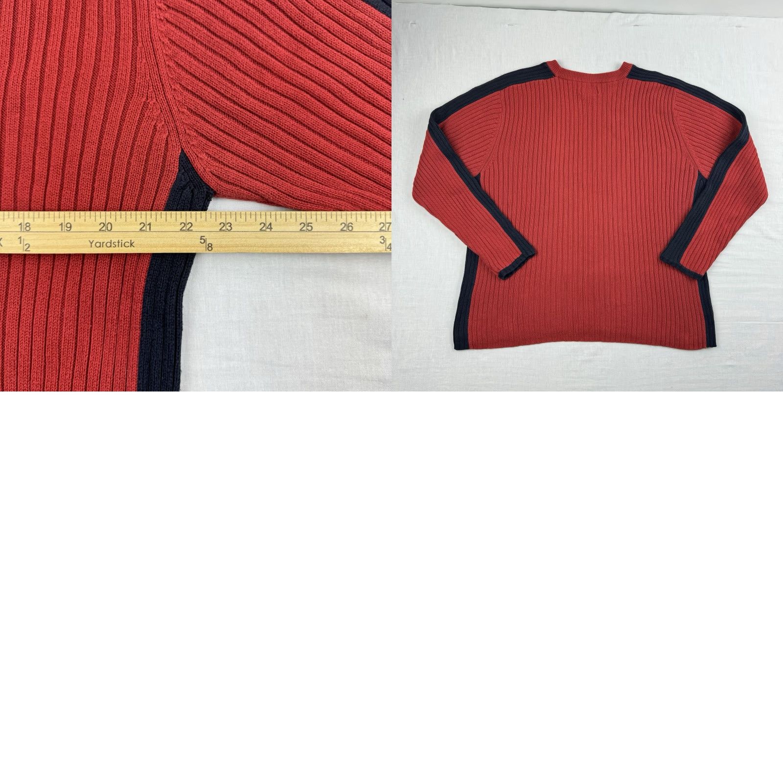 Vintage VINTAGE Union Bay Sweater Shirt Adult XL Red Striped Pullover 90s Grunge Mens Size US XL / EU 56 / 4 - 8 Thumbnail