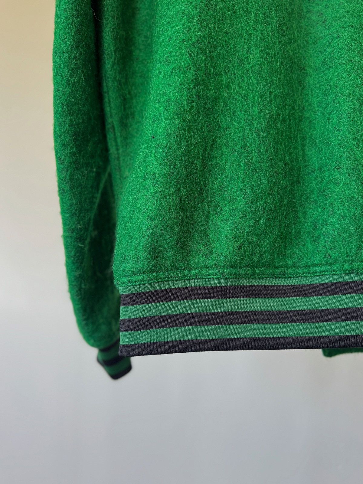 Whyred Whyred Green Mohair Bomber Jacket — Rib Collar (44 / S) Size US S / EU 44-46 / 1 - 7 Thumbnail