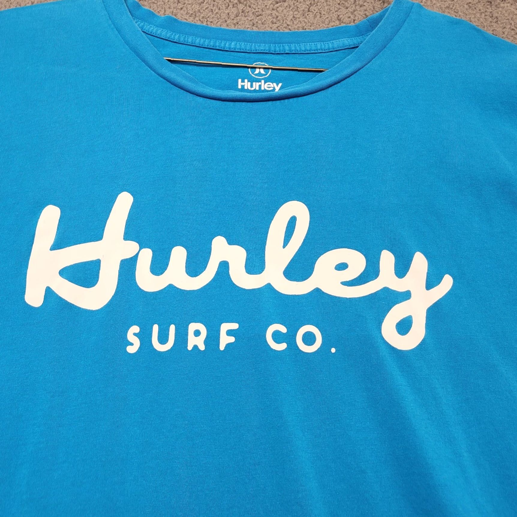 Hurley Hurley Surf Co. T-Shirt Men XXL Short Sleeve Graphic Blue Crew Neck Read Logo Surfing Casual Modern Skateboarding Outdoor Men Size US XXL / EU 58 / 5 - 6 Thumbnail