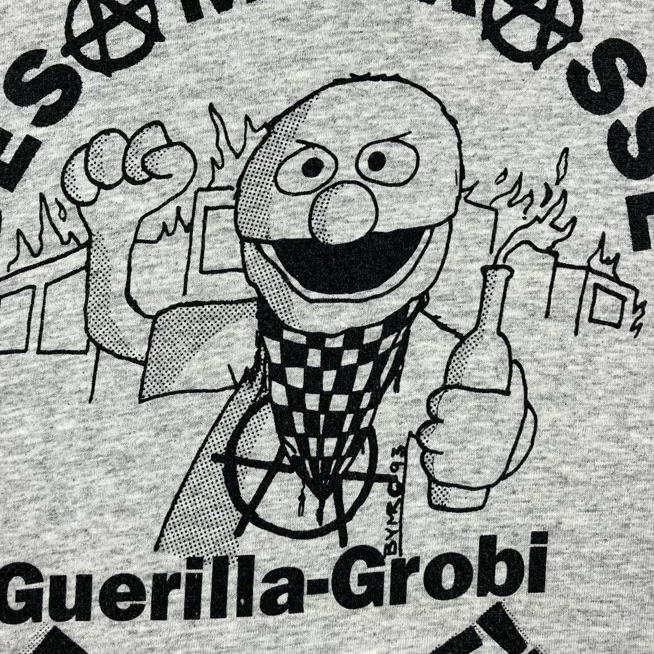 Vintage Vintage Sesame Street Anarchy Parody Humor T Shirt 1993 Size US L / EU 52-54 / 3 - 7 Thumbnail
