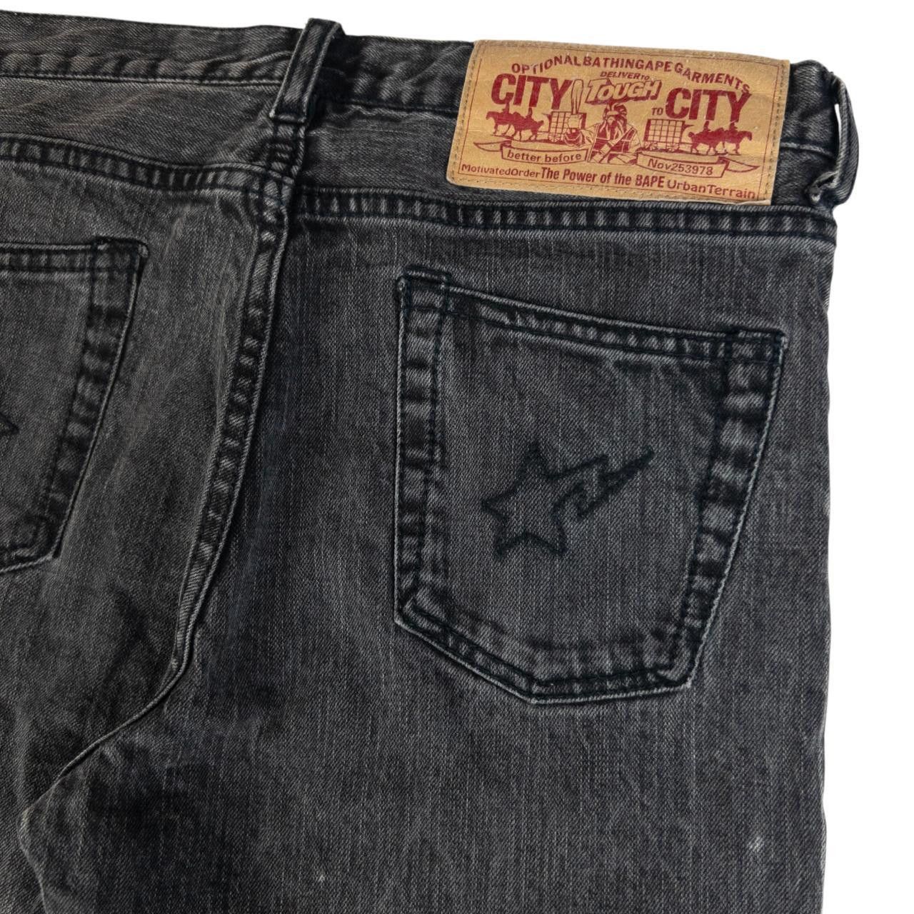 Bape Vintage Bape Star Bolt Embroidered Denim Jeans W28 Size 28" / US 6 / IT 42 - 5 Thumbnail