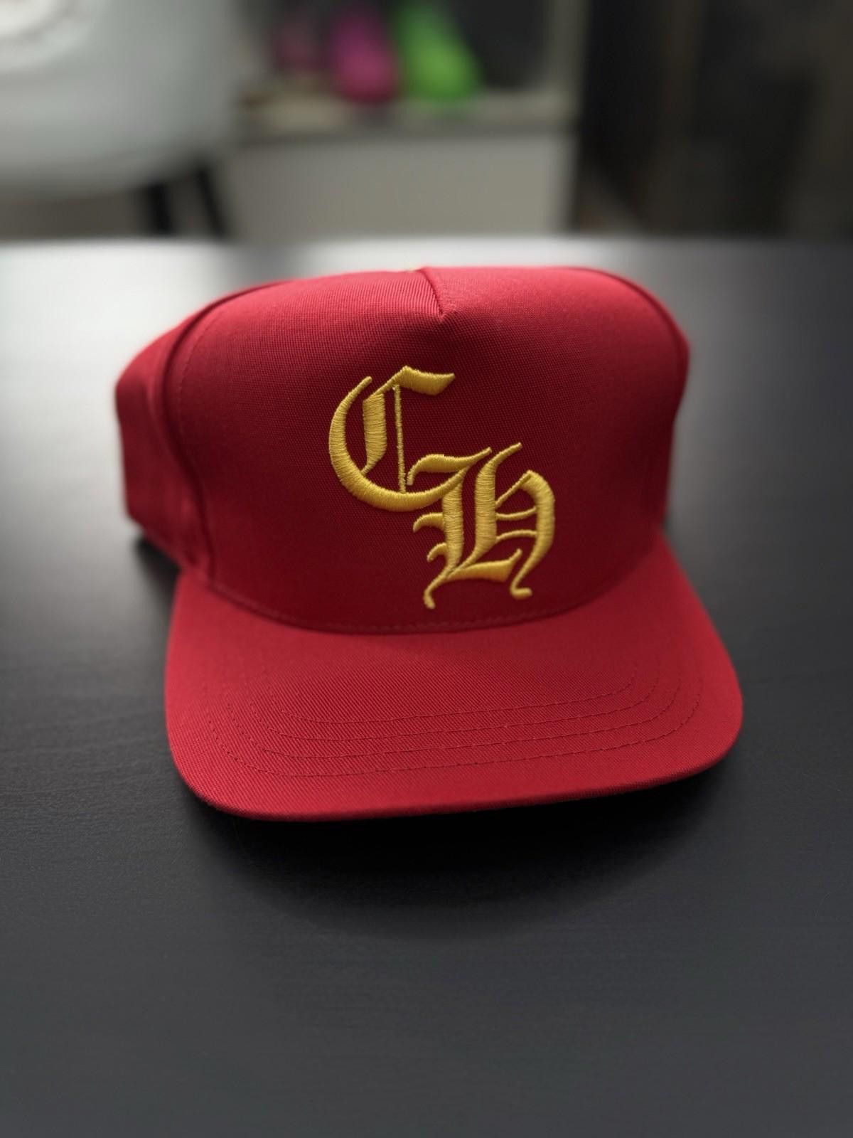 Chrome Hearts Chrome Hearts Yellow Logo Red SnapBack 100% Authentic Hat Size ONE SIZE - 1 Thumbnail