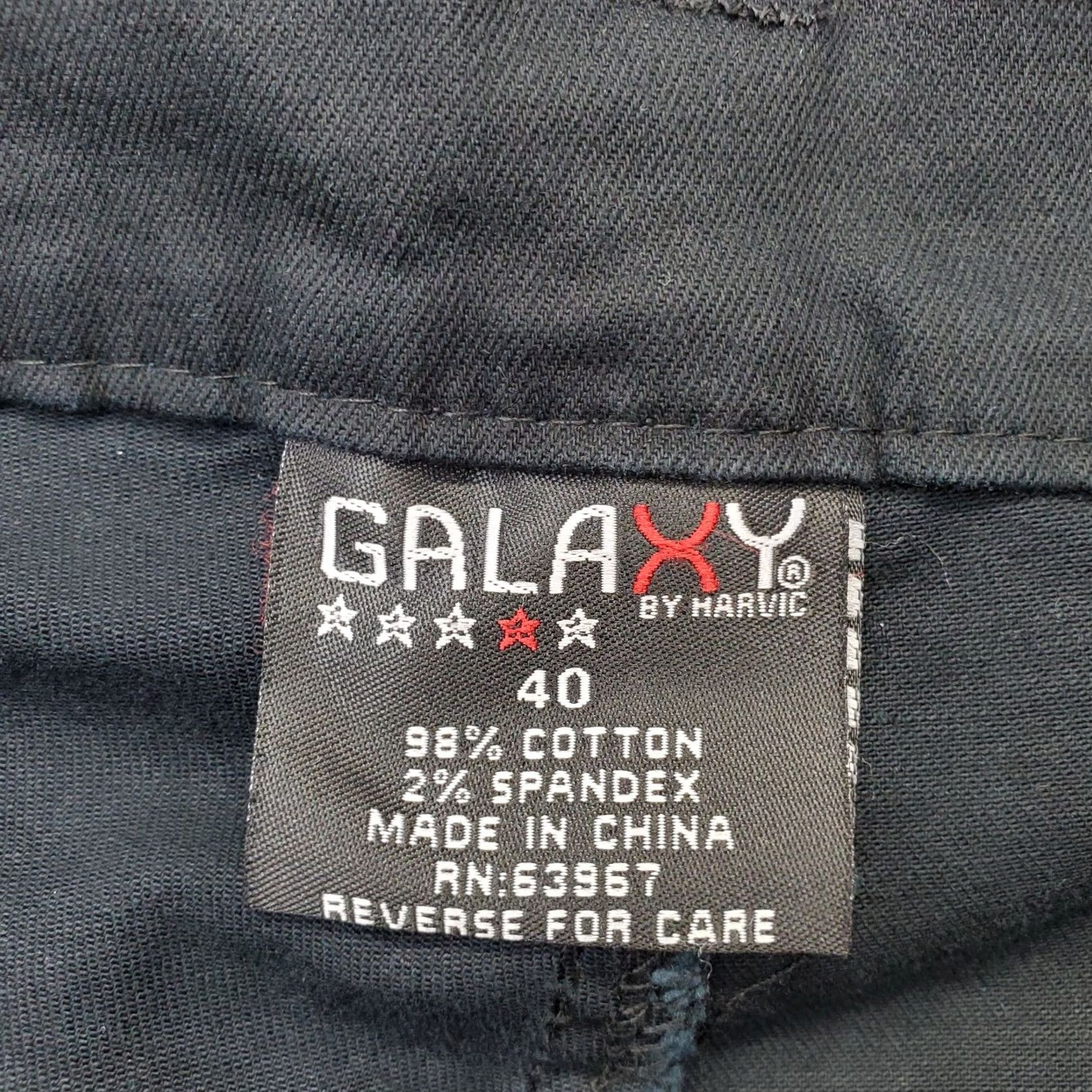 Vintage Galaxy Mens Bermuda Shorts 40 Black Distressed High Rise Flat Front Shirt Bermuda Mens 40 Black Galaxy Size US 40 / EU 56 - 6 Thumbnail