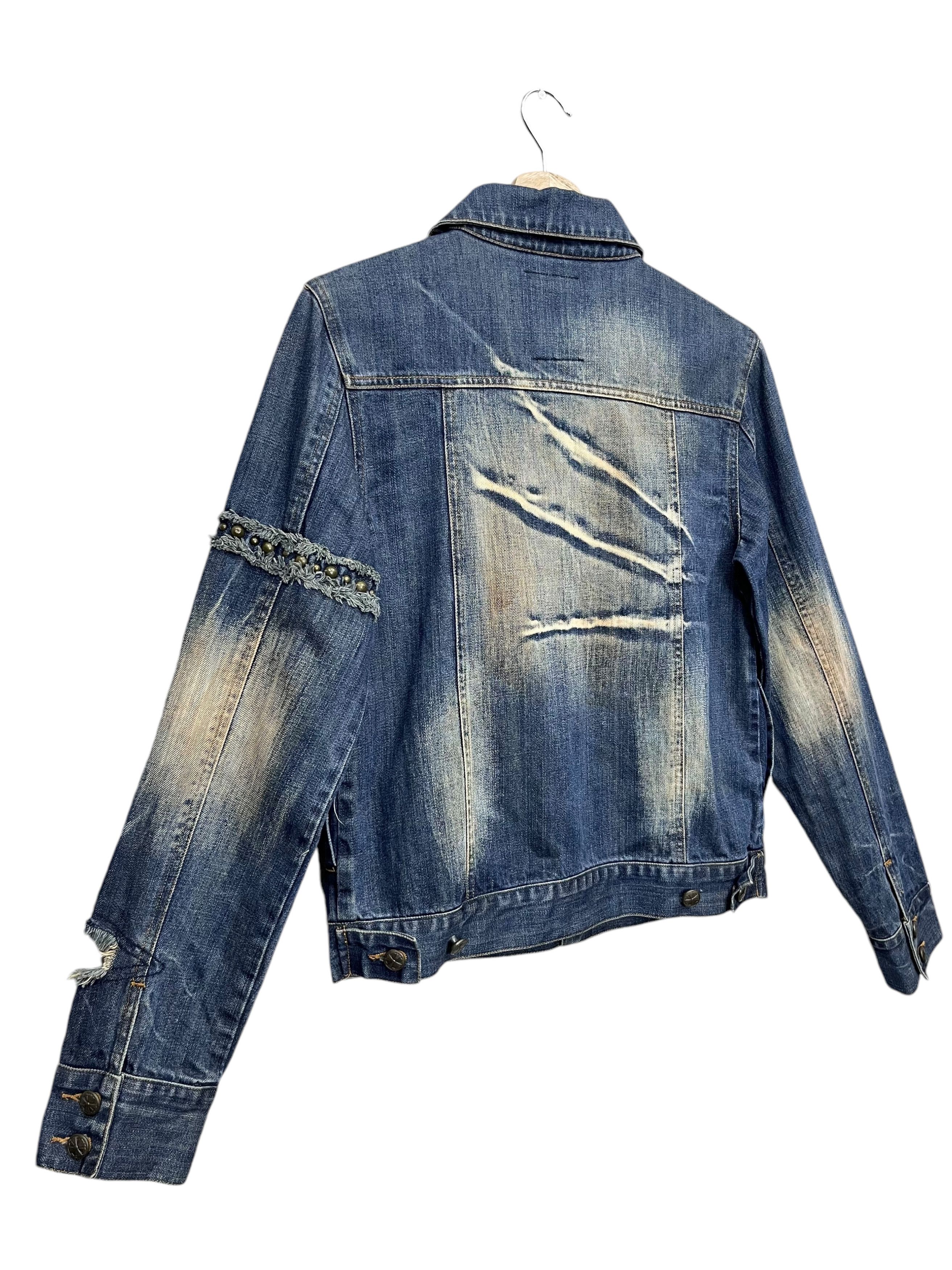 Addict Clothes Japan FYE🔥Vtg MIDAS Seditionaries Mud Wash Claw Mark Denim Jacket Size S / US 4 / IT 40 - 6 Thumbnail