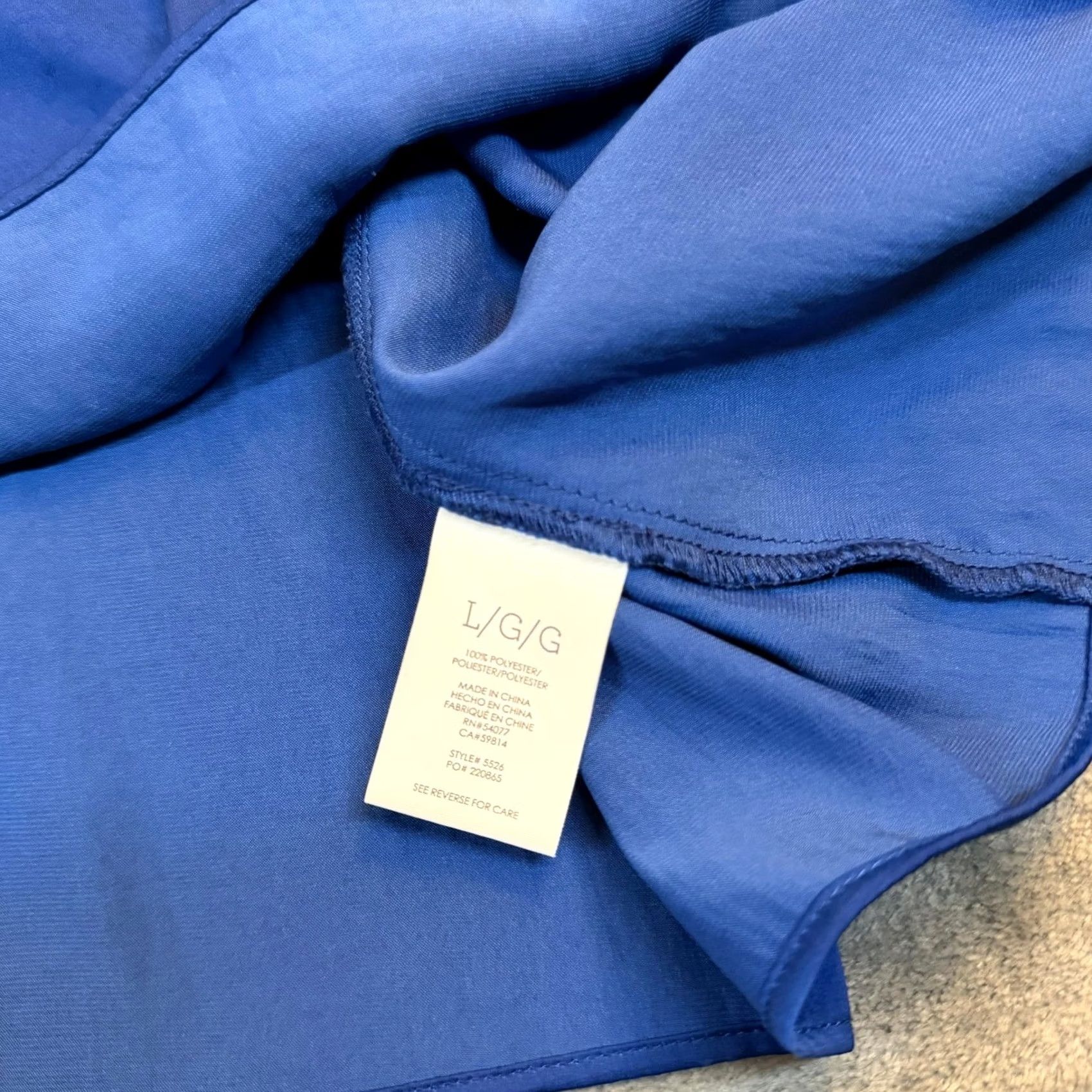 Vintage Cabi Blouse Womens Large Blue Bell Sleeve Keyhole Back Flutter Shirt Size L / US 10 / IT 46 - 5 Thumbnail