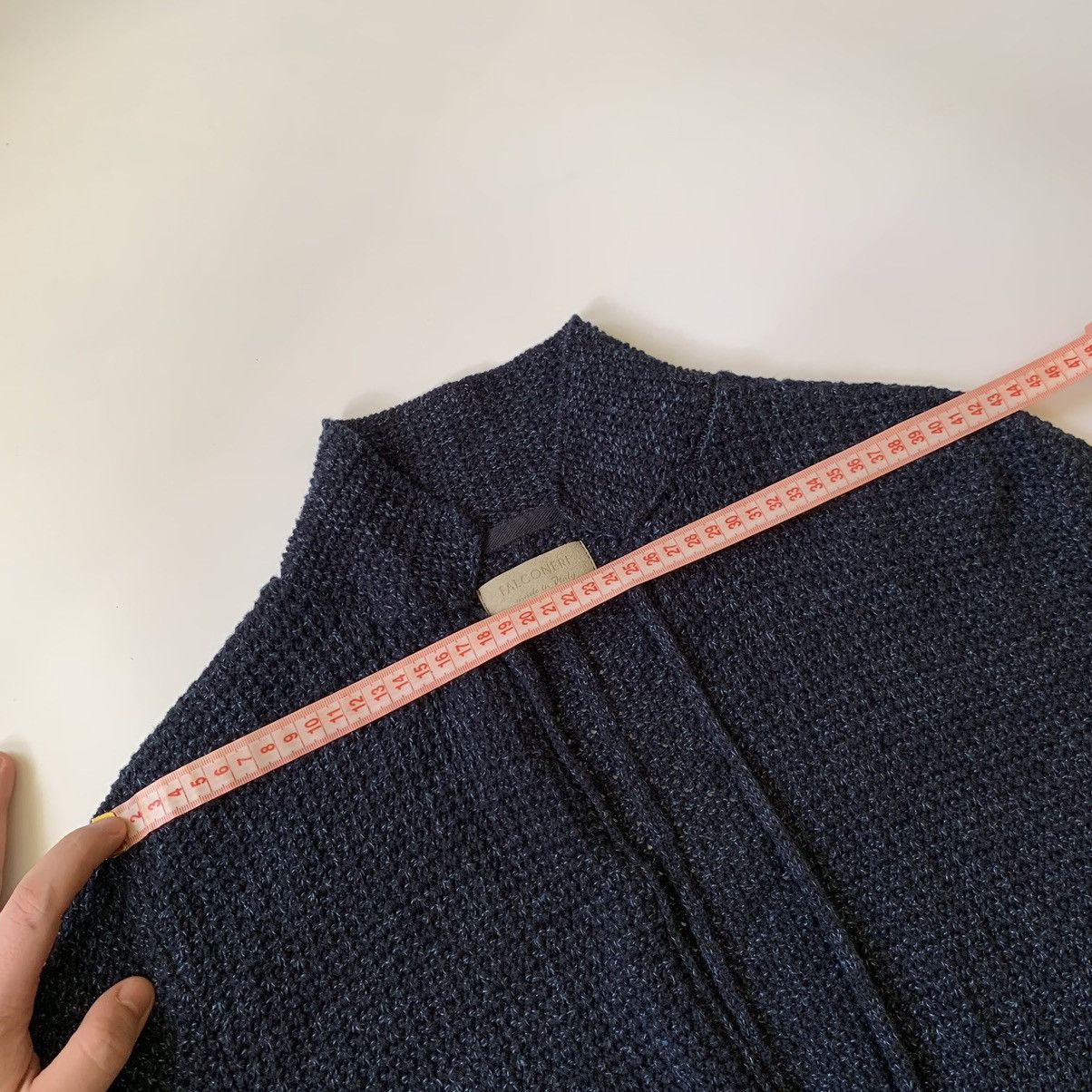 Other Falconeri Sweater Cardigan Blazer in Dark Blue 52 Italy Size 42R - 12 Thumbnail