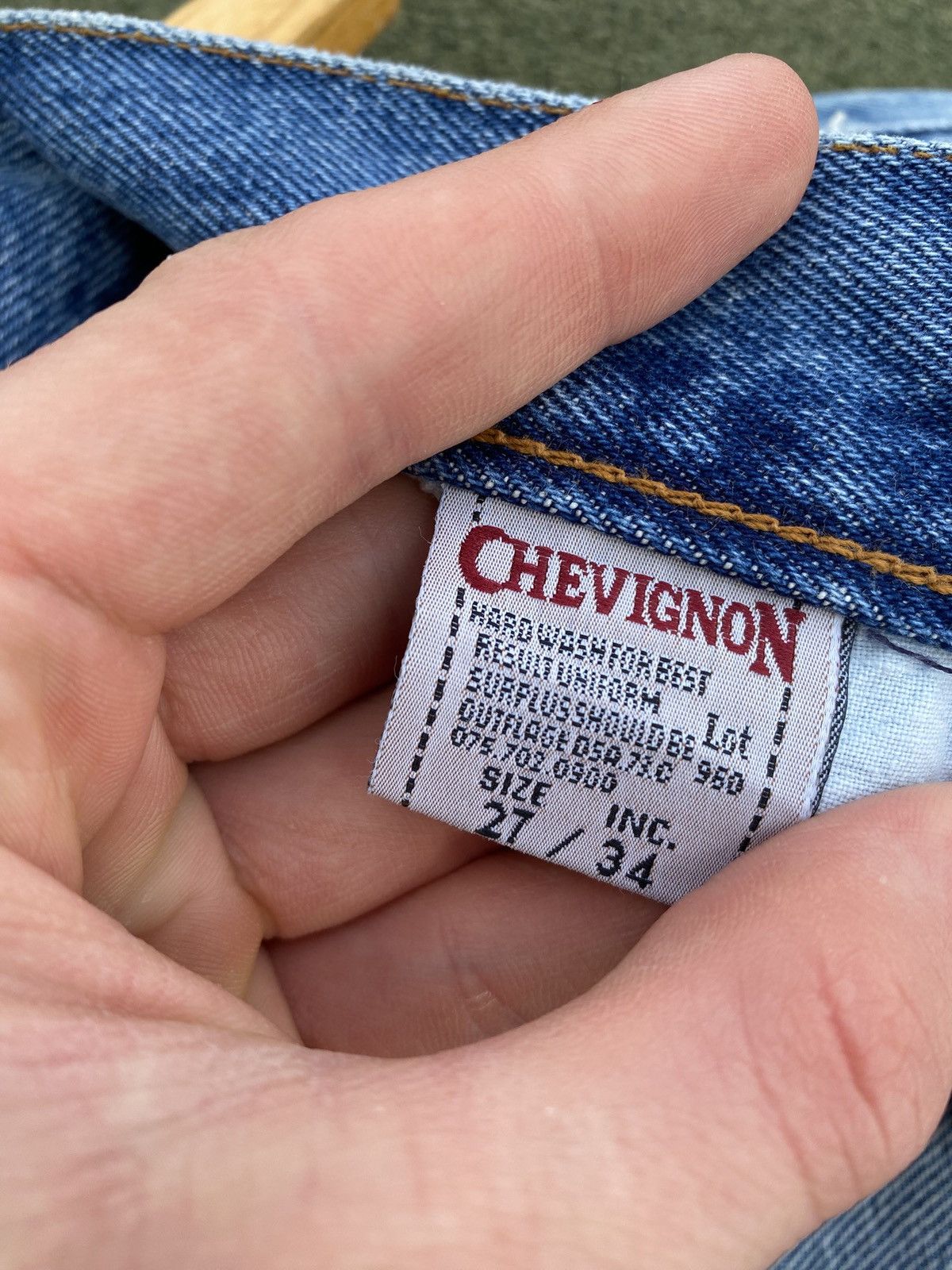 Chevignon × Vintage Vintage Chevignon Nevada Denim Jeans 90s Deadstock W27 L34 Size 27" / US 4 / IT 40 - 12 Thumbnail