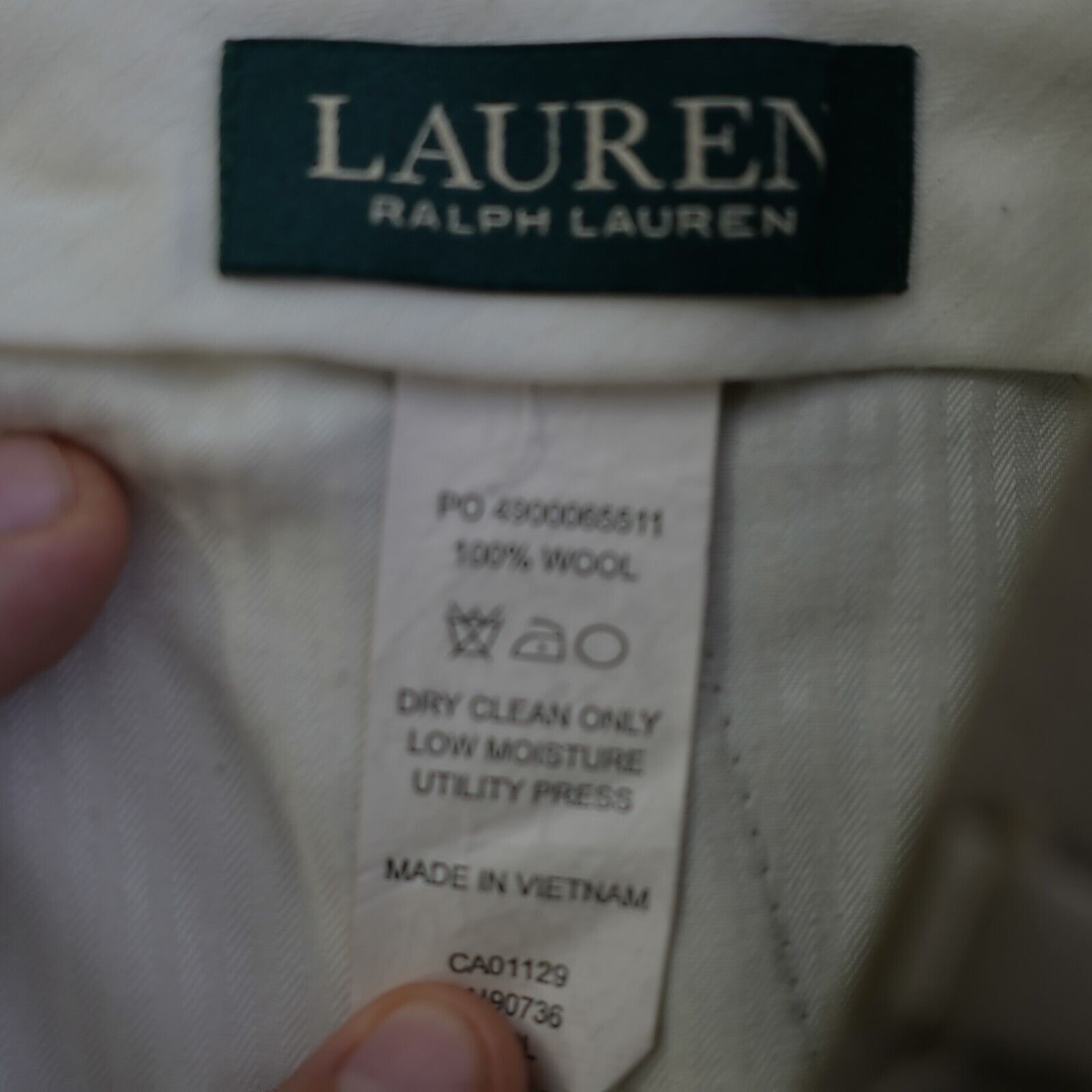 Lauren Ralph Lauren Lauren Ralph Lauren Tan Wool 39/30 Dress Pants Pleated Cuffe Size US 39 - 7 Thumbnail