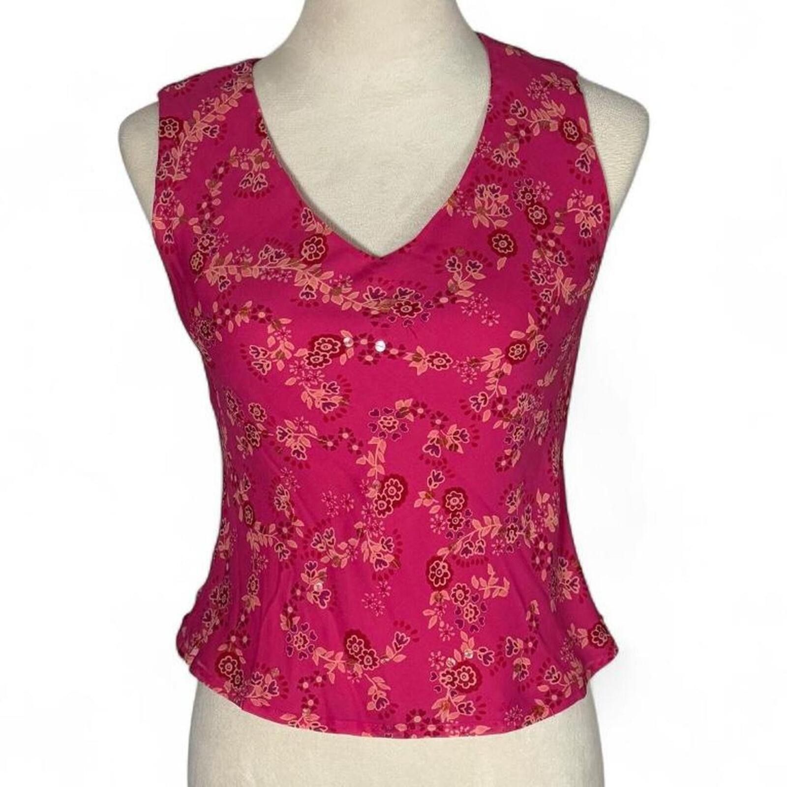 Ann Taylor Fairy y2k vintage pink sequin top Size S / US 4 / IT 40 - 3 Thumbnail