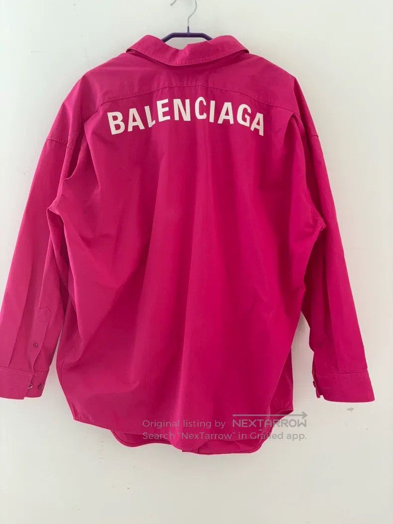 Balenciaga Balenciaga size 38 Logo Letter Print Collared Long Sleeve Size S / US 4 / IT 40 - 3 Thumbnail