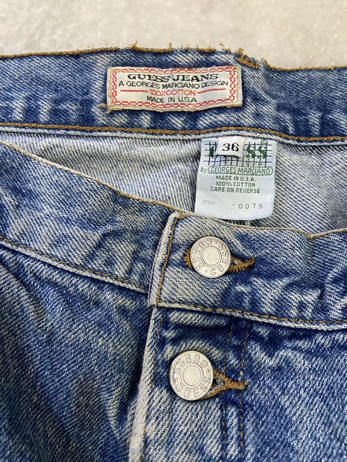 Guess Vintage Guess by Georges Marciano Usa Baggy Jeans Size US 35 - 2 Thumbnail