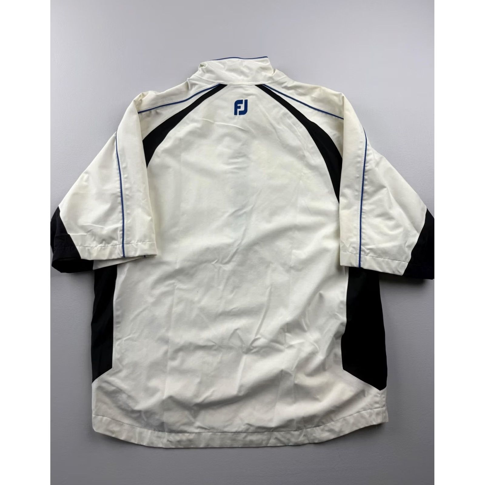 Footjoy FootJoy Windbreaker Jacket Mens Medium White Short Sleeve 1/2 Zip Golf Pullover Size US M / EU 48-50 / 2 - 2 Thumbnail