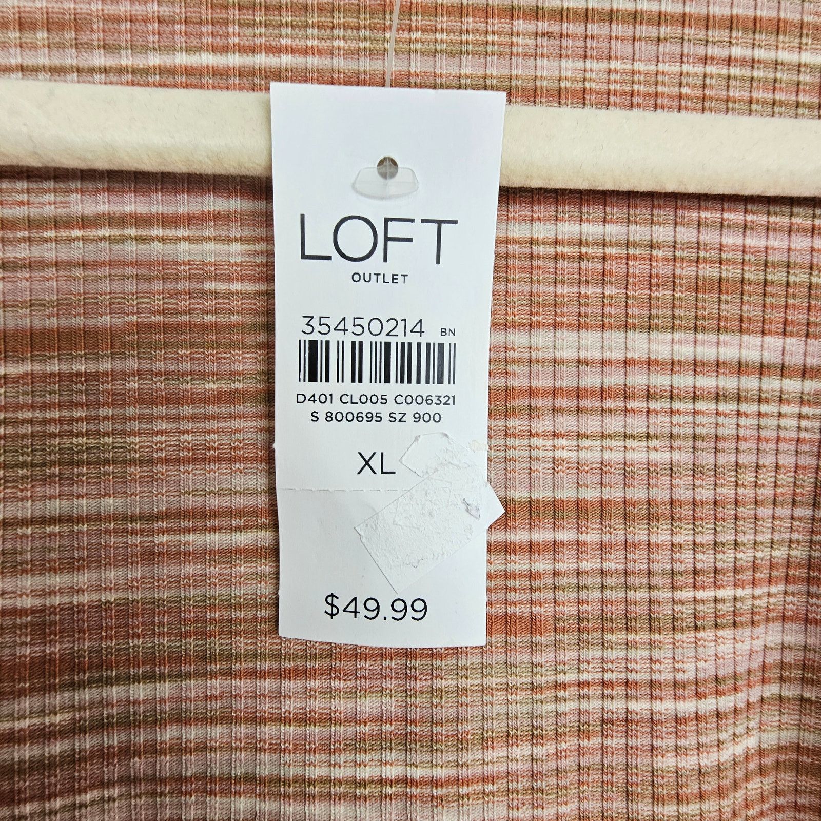 Loft Loft Womens Surplice Top Size XLStriped Stretch Career Corp Size XL / US 12-14 / IT 48-50 - 6 Thumbnail